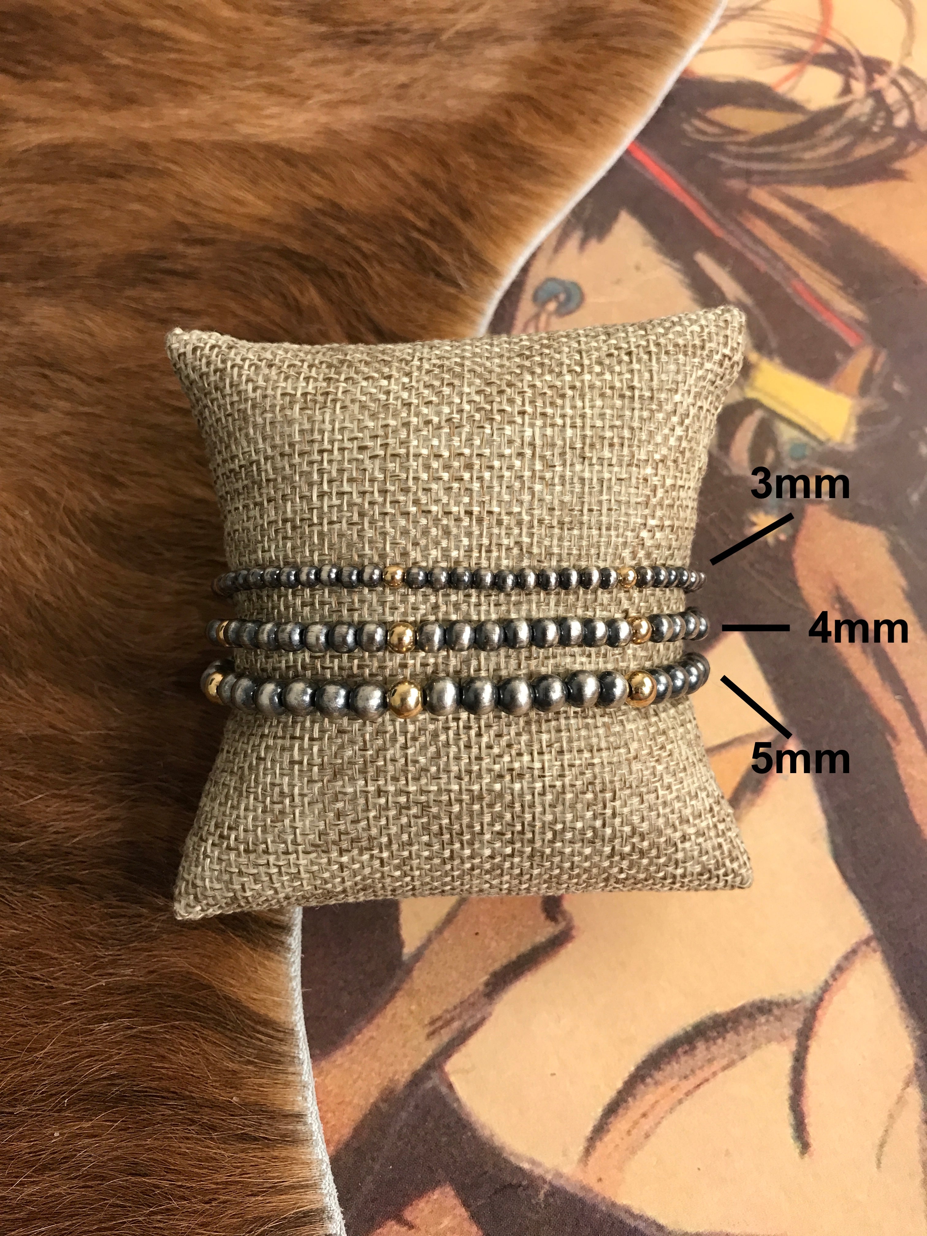 The Acadia Stretch Bracelet-Bracelets & Cuffs-Calli Co., Turquoise and Silver Jewelry, Native American Handmade, Zuni Tribe, Navajo Tribe, Brock Texas