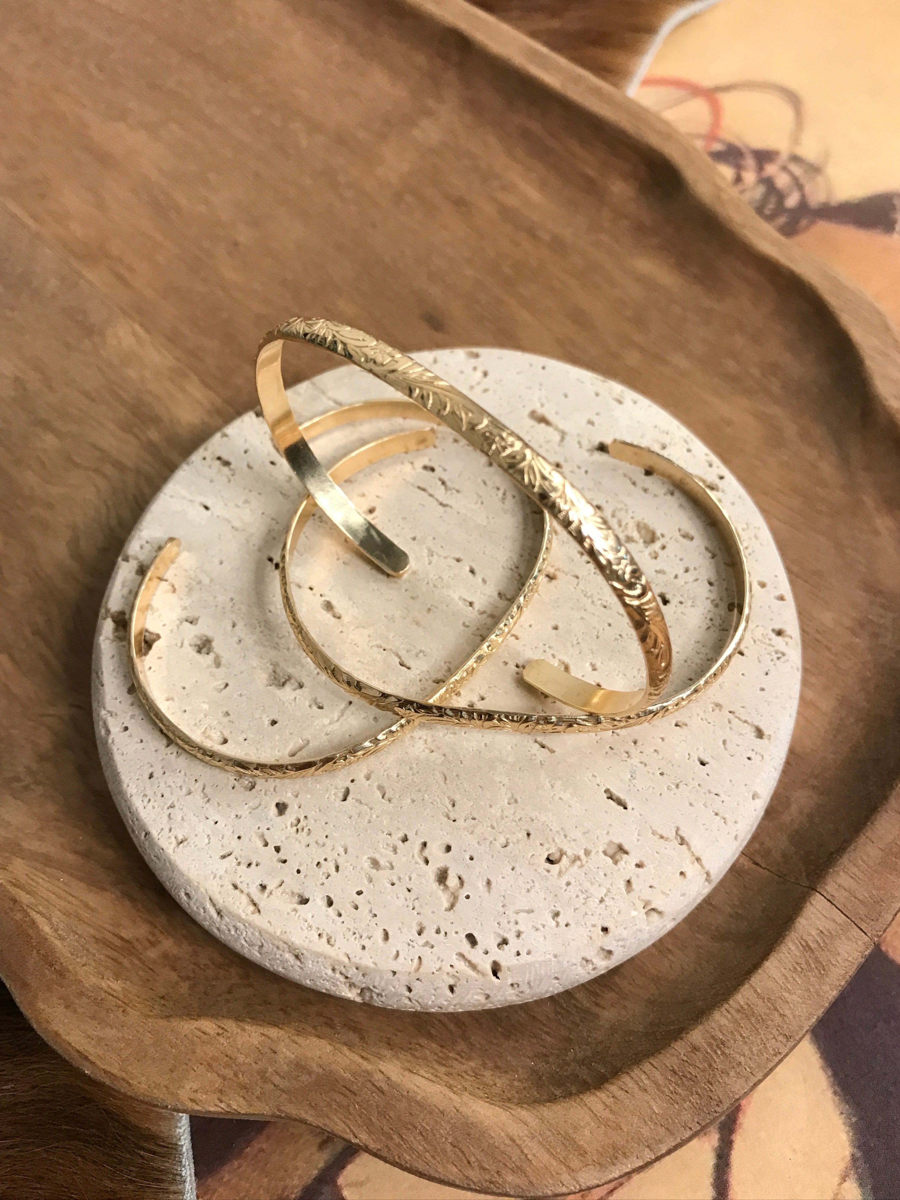 The Layla Tooled Cuff-Bracelets & Cuffs-Calli Co., Turquoise and Silver Jewelry, Native American Handmade, Zuni Tribe, Navajo Tribe, Brock Texas