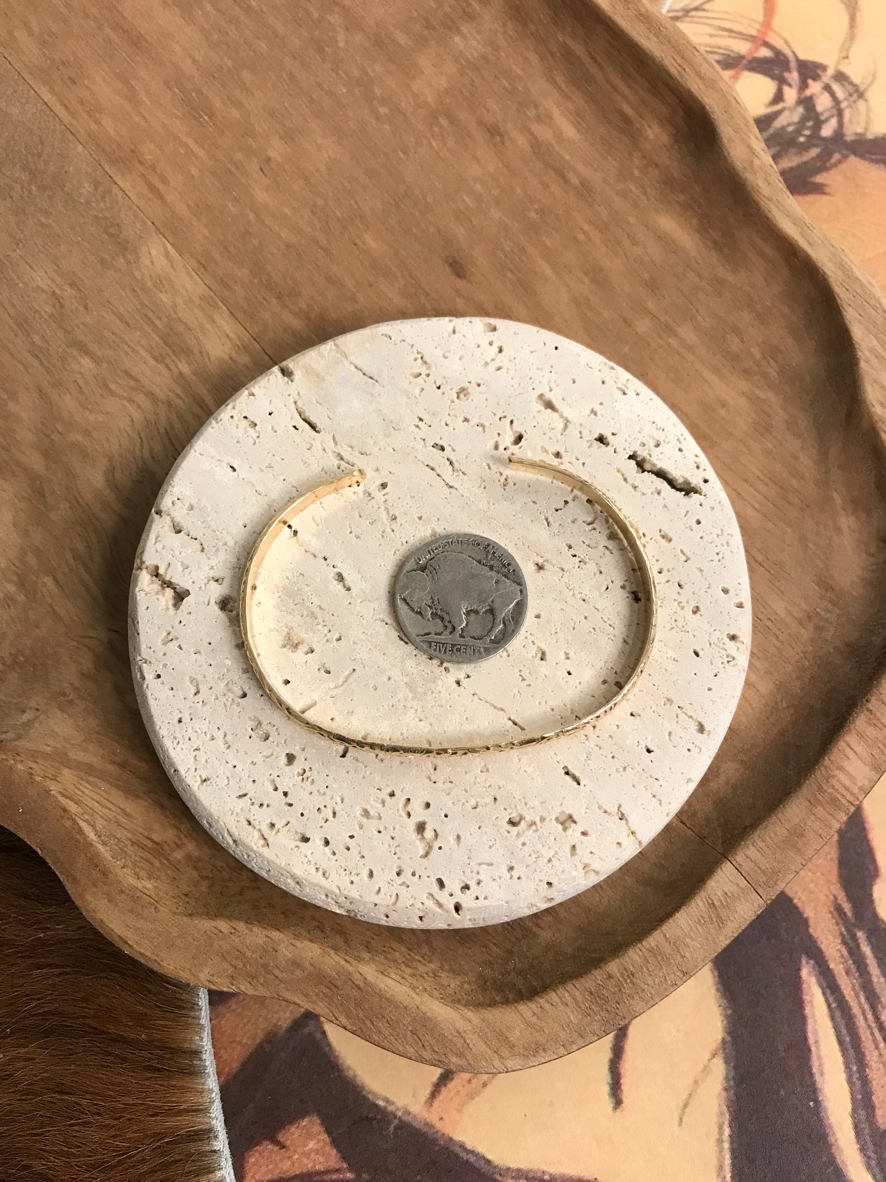 The Layla Tooled Cuff-Bracelets & Cuffs-Calli Co., Turquoise and Silver Jewelry, Native American Handmade, Zuni Tribe, Navajo Tribe, Brock Texas