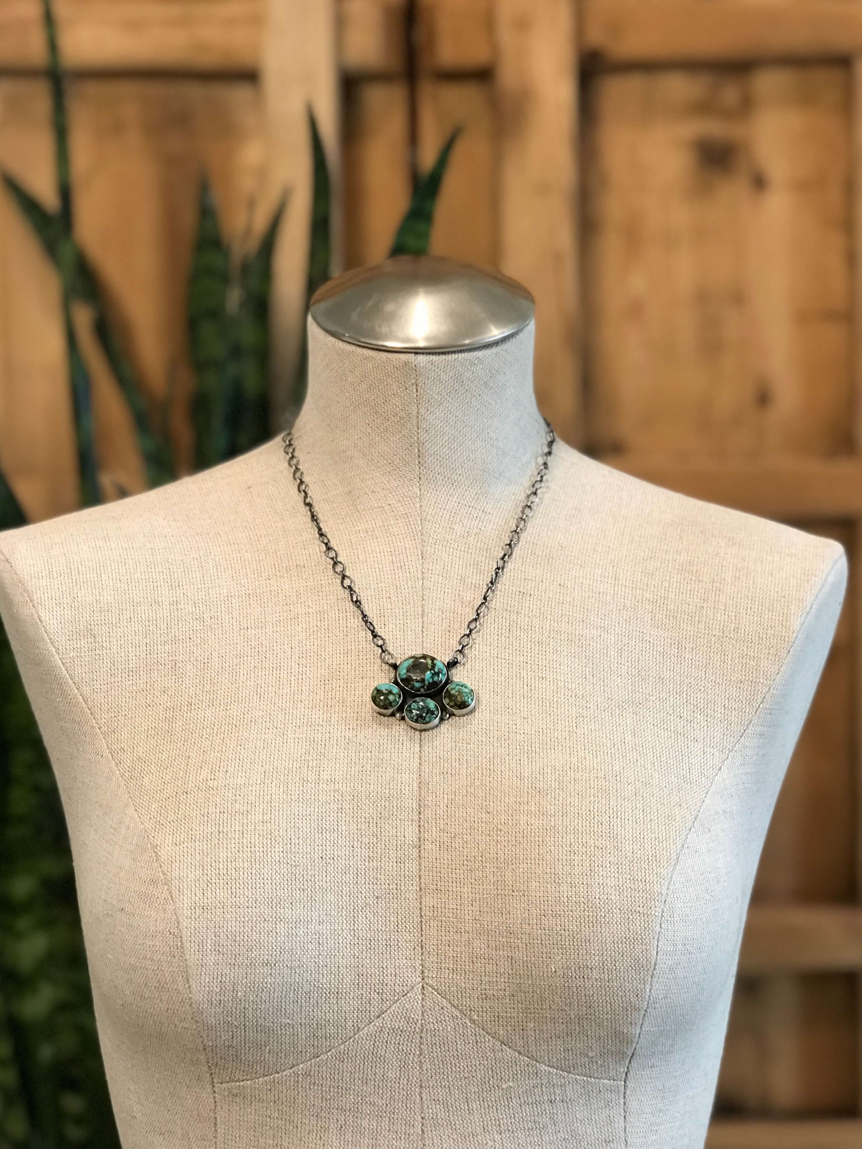 The Loretto Necklace, 4-Necklaces-Calli Co., Turquoise and Silver Jewelry, Native American Handmade, Zuni Tribe, Navajo Tribe, Brock Texas