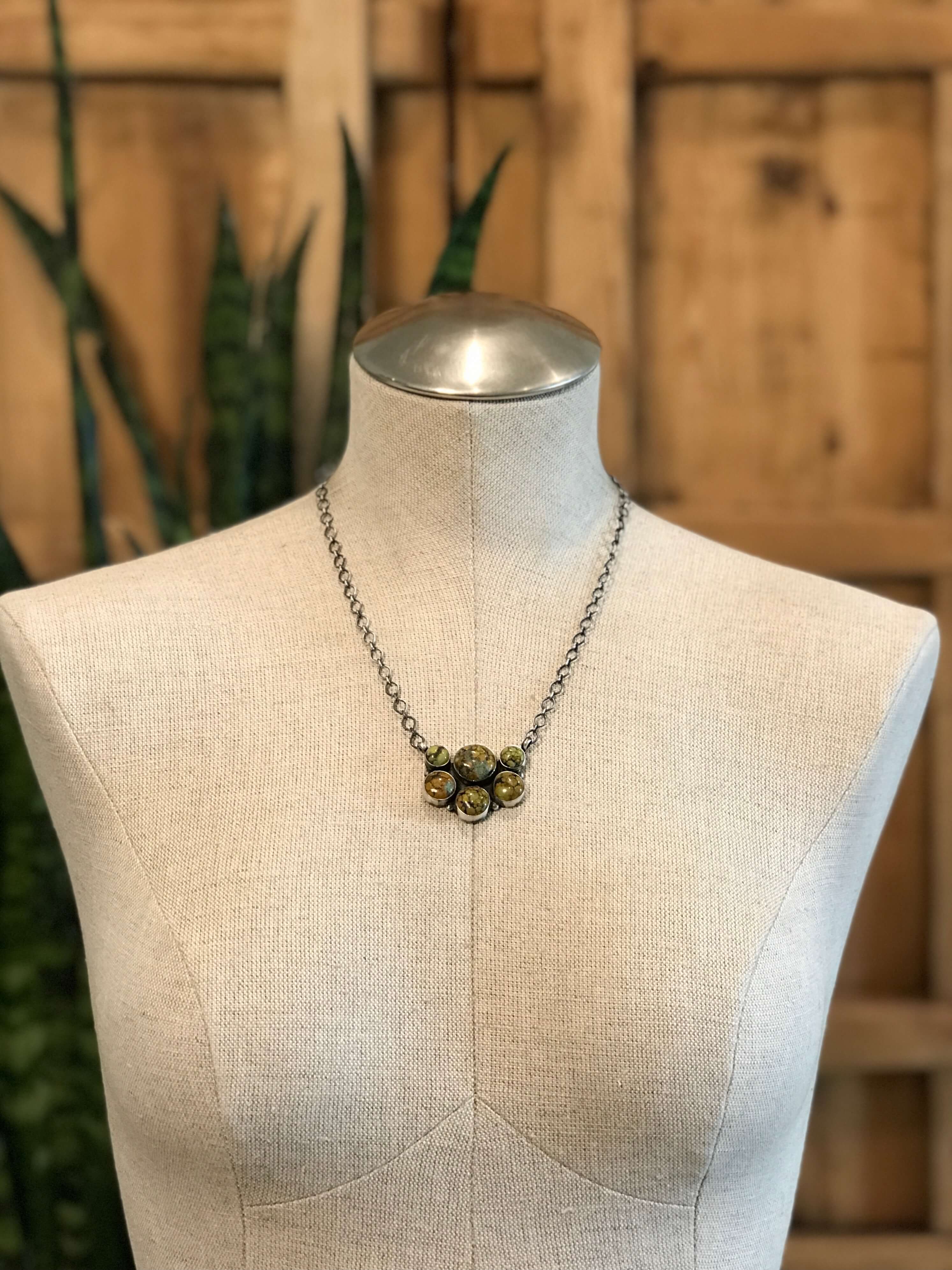 The Loretto Necklace, 5-Necklaces-Calli Co., Turquoise and Silver Jewelry, Native American Handmade, Zuni Tribe, Navajo Tribe, Brock Texas