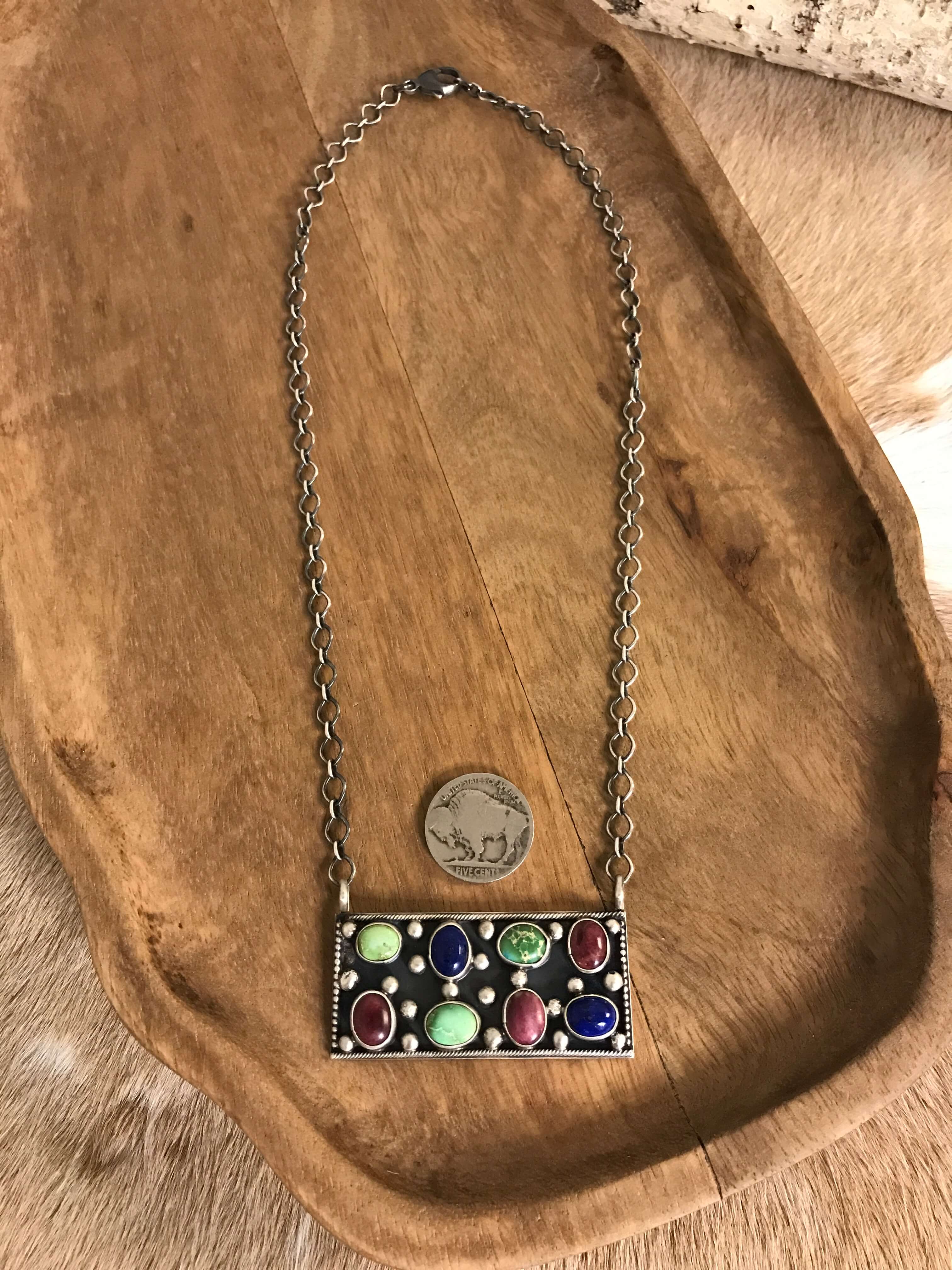 The Northern Necklace, 2-Necklaces-Calli Co., Turquoise and Silver Jewelry, Native American Handmade, Zuni Tribe, Navajo Tribe, Brock Texas