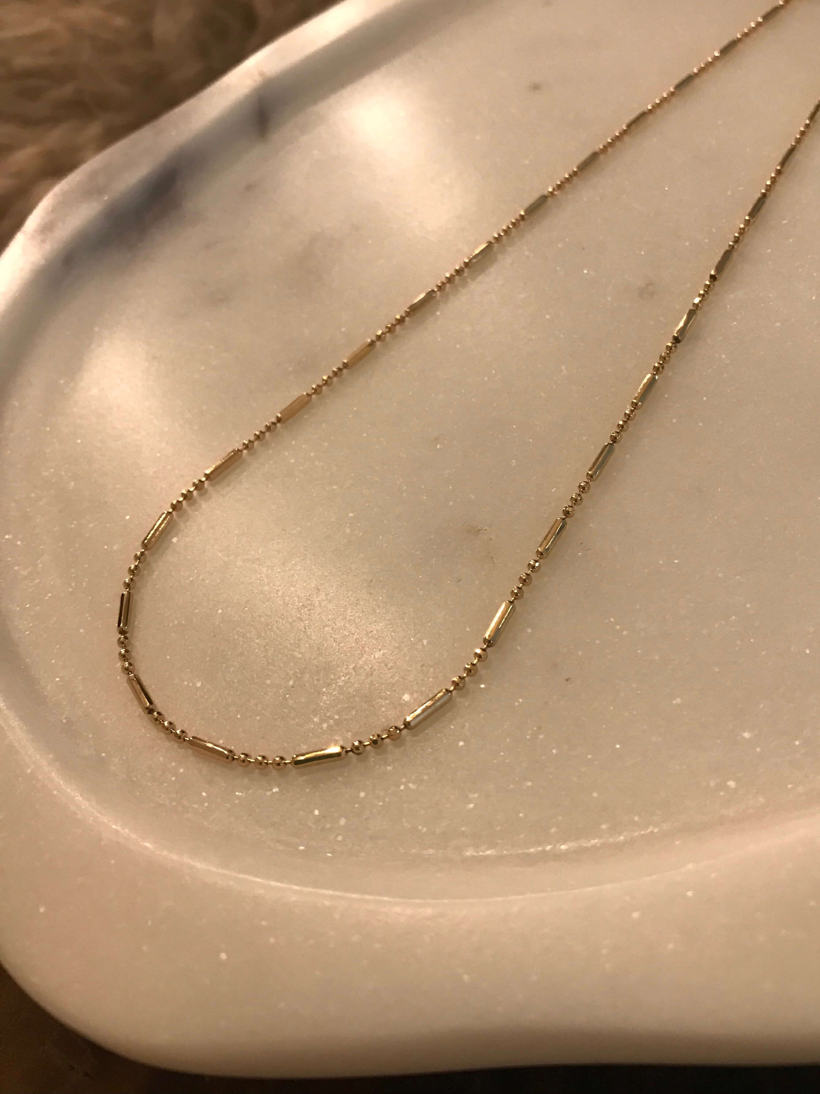 The Gold-Filled Dash Chain-Necklaces-Calli Co., Turquoise and Silver Jewelry, Native American Handmade, Zuni Tribe, Navajo Tribe, Brock Texas