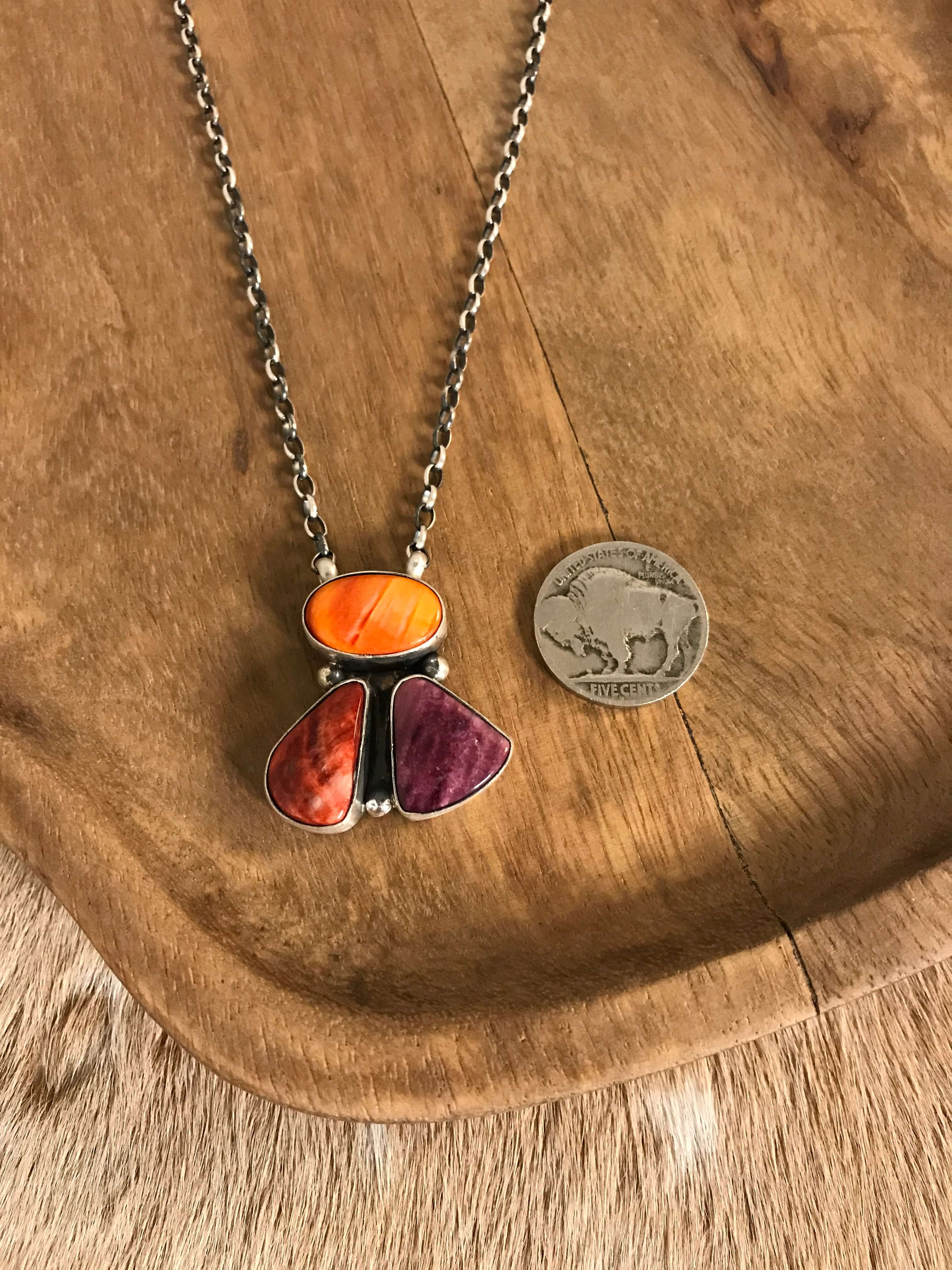 The Tempe Necklace, 24-Necklaces-Calli Co., Turquoise and Silver Jewelry, Native American Handmade, Zuni Tribe, Navajo Tribe, Brock Texas