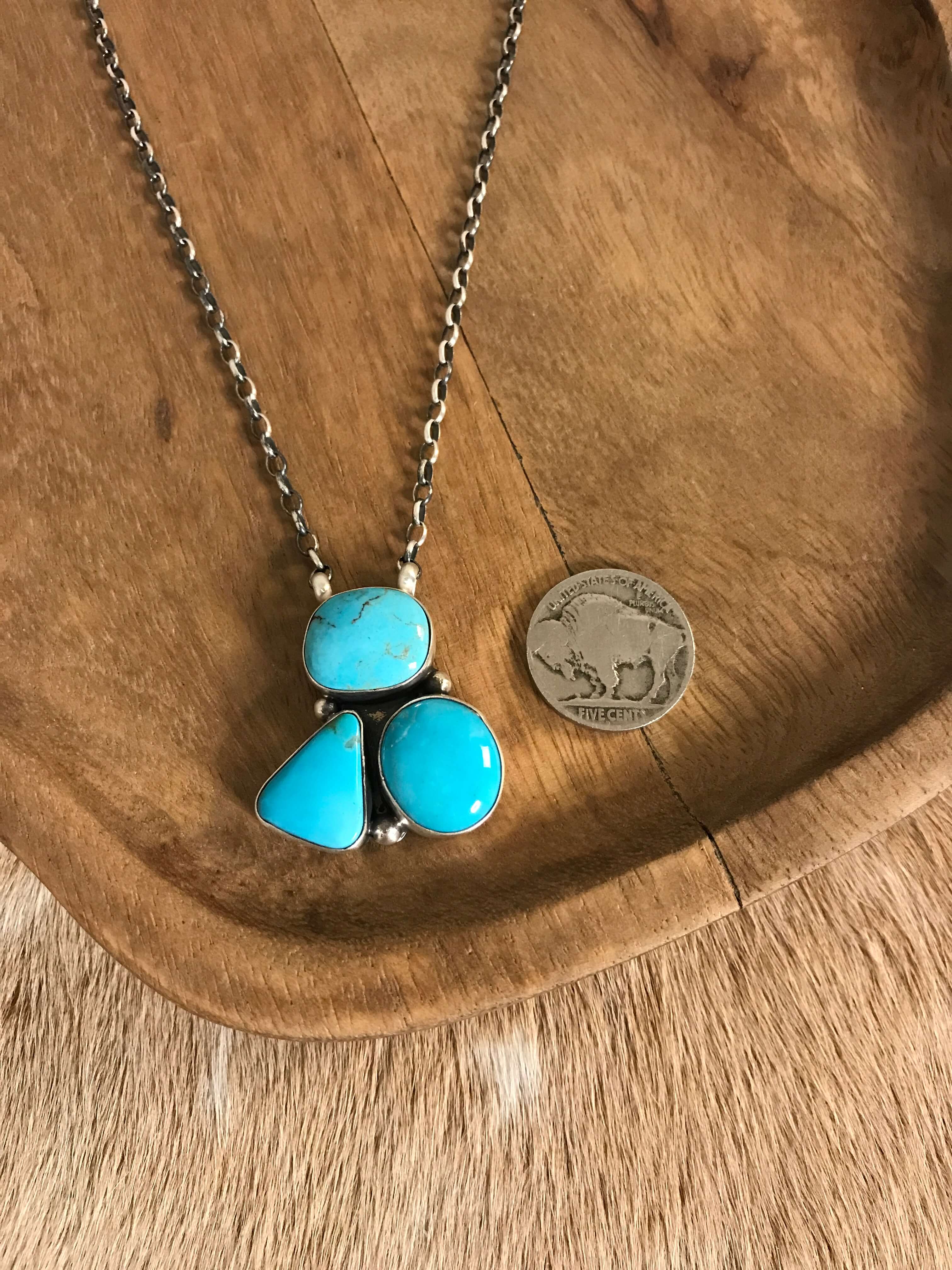 The Tempe Necklace, 13-Necklaces-Calli Co., Turquoise and Silver Jewelry, Native American Handmade, Zuni Tribe, Navajo Tribe, Brock Texas