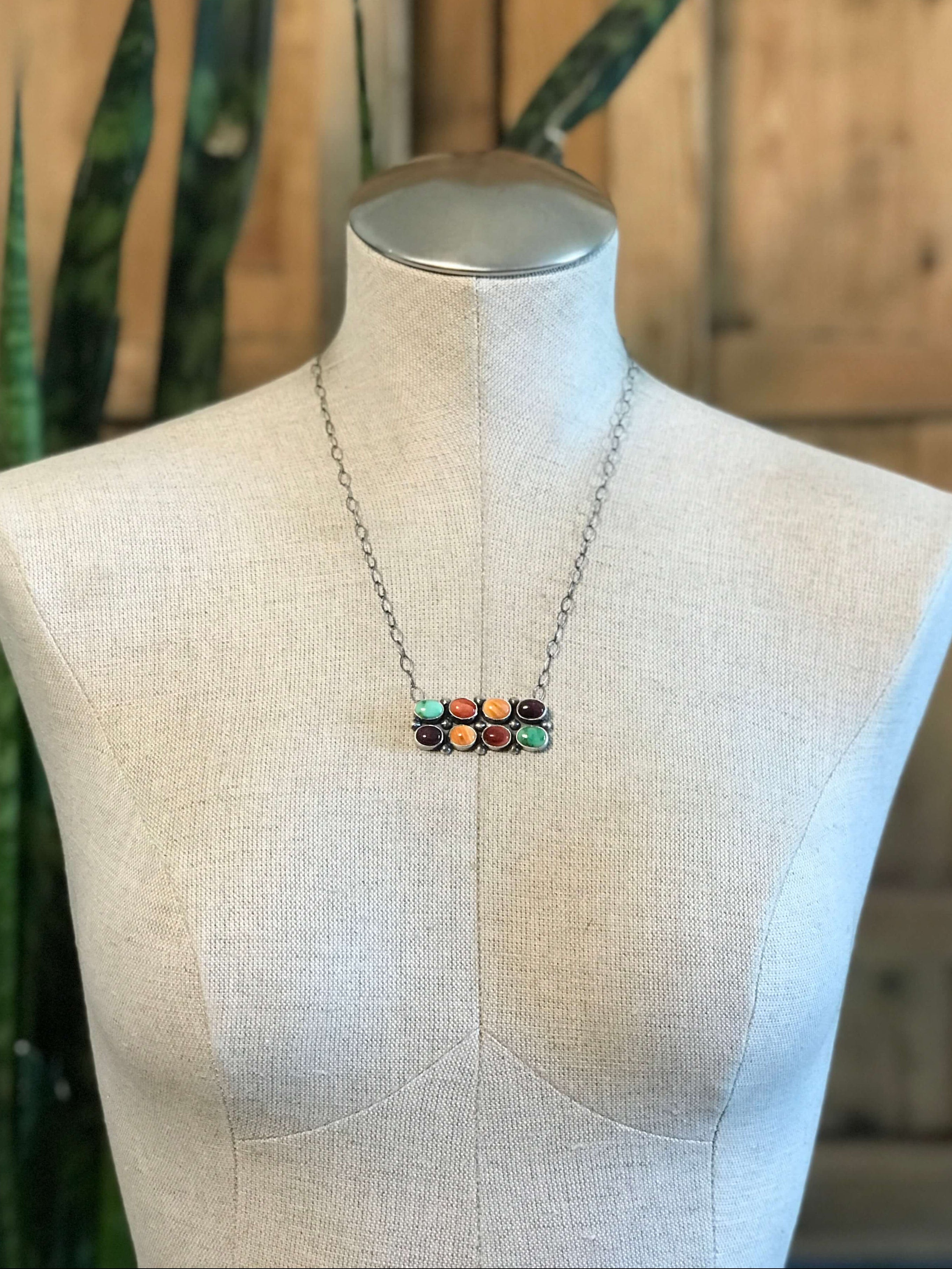 The Wilsons Necklace, 1 xx-Necklaces-Calli Co., Turquoise and Silver Jewelry, Native American Handmade, Zuni Tribe, Navajo Tribe, Brock Texas