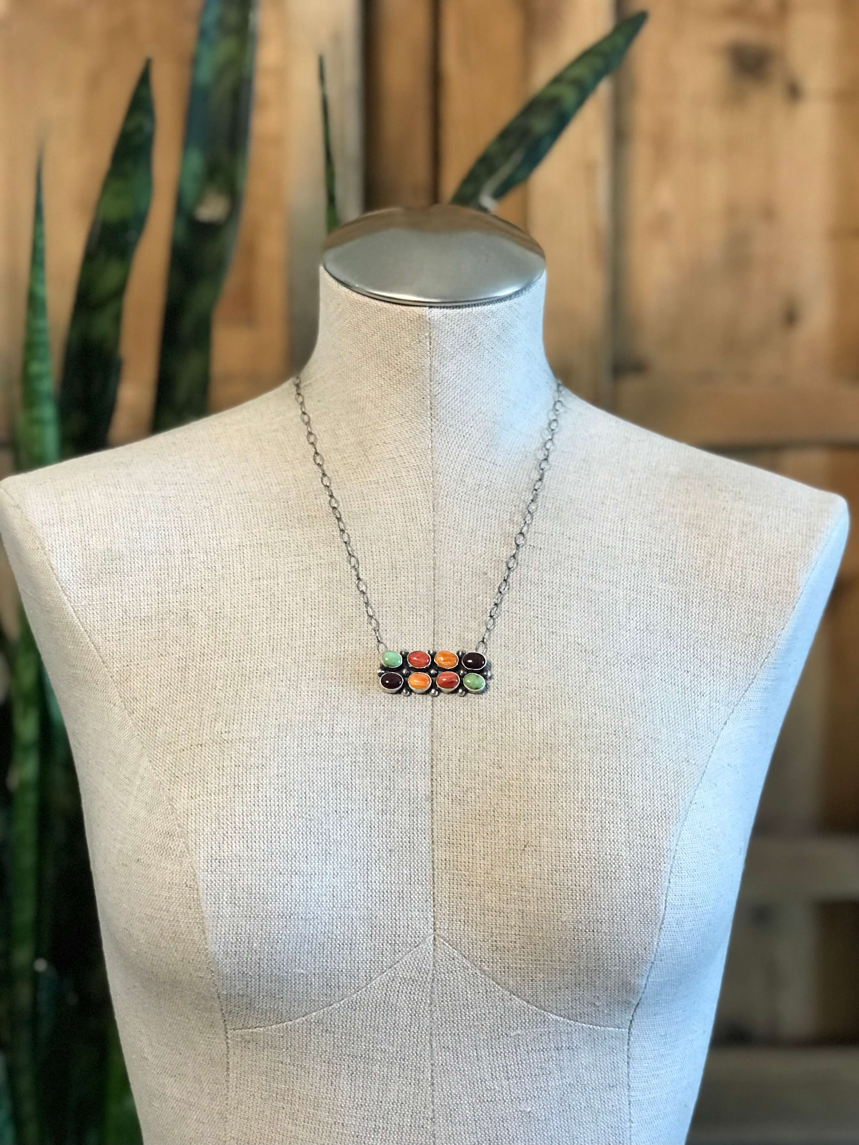The Wilsons Necklace, 2-Necklaces-Calli Co., Turquoise and Silver Jewelry, Native American Handmade, Zuni Tribe, Navajo Tribe, Brock Texas