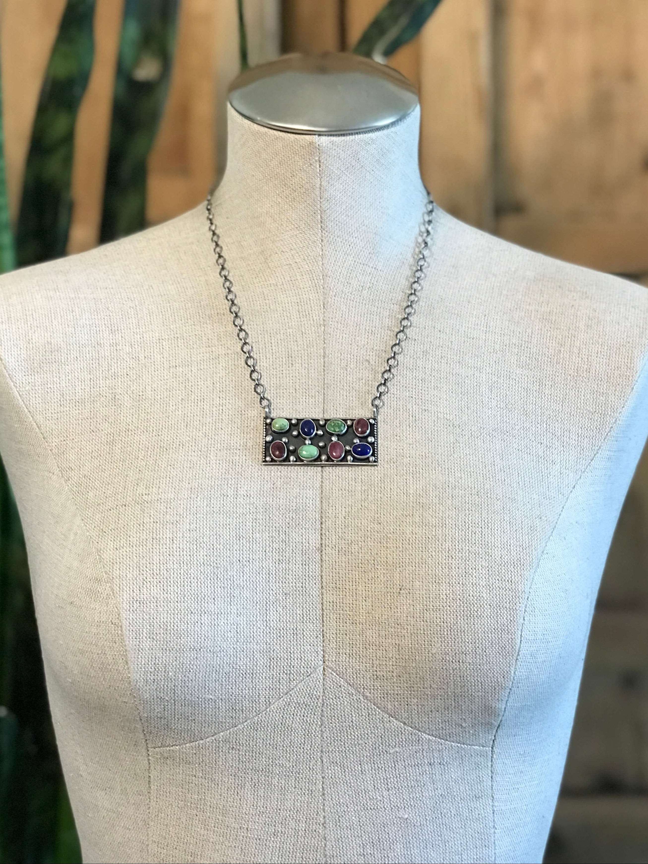The Northern Necklace, 2-Necklaces-Calli Co., Turquoise and Silver Jewelry, Native American Handmade, Zuni Tribe, Navajo Tribe, Brock Texas