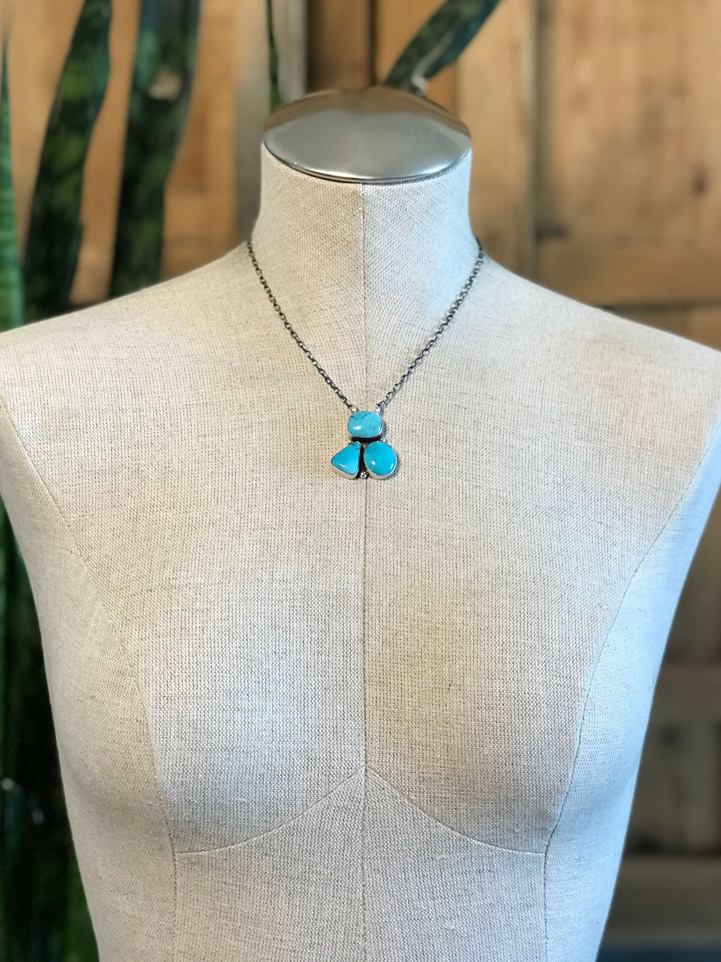 The Tempe Necklace, 13-Necklaces-Calli Co., Turquoise and Silver Jewelry, Native American Handmade, Zuni Tribe, Navajo Tribe, Brock Texas