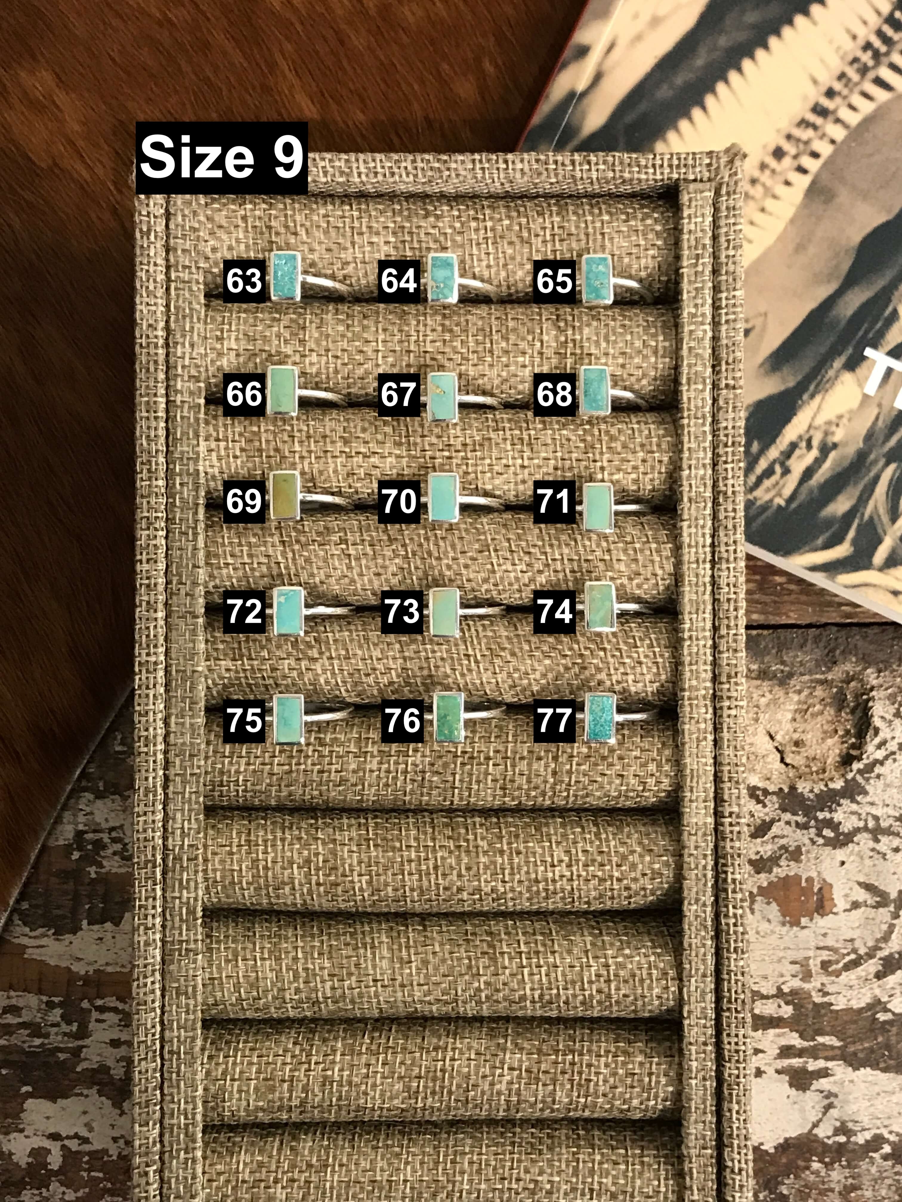 The Inlay Collection Tower Ring in Turquoise-Rings-Calli Co., Turquoise and Silver Jewelry, Native American Handmade, Zuni Tribe, Navajo Tribe, Brock Texas