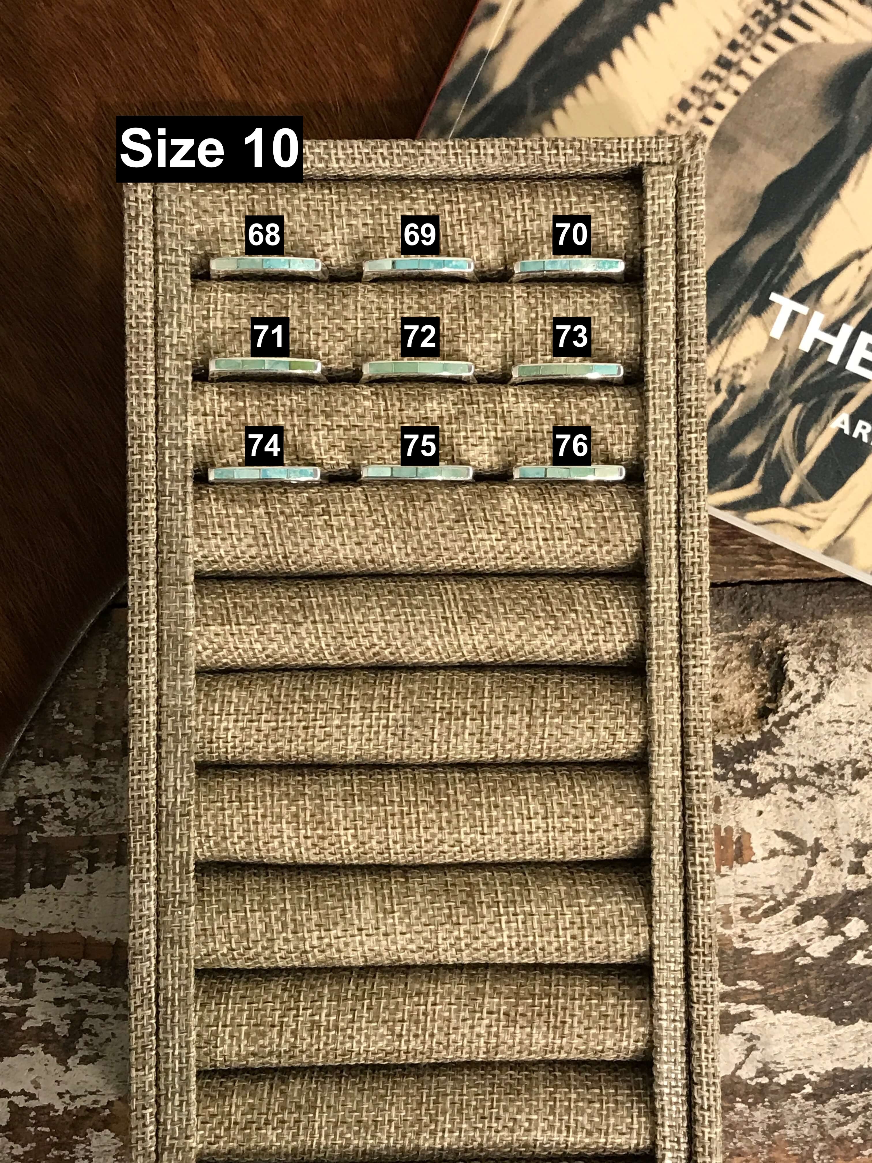 The Inlay Collection Thin Turquoise Stacking Band-Rings-Calli Co., Turquoise and Silver Jewelry, Native American Handmade, Zuni Tribe, Navajo Tribe, Brock Texas