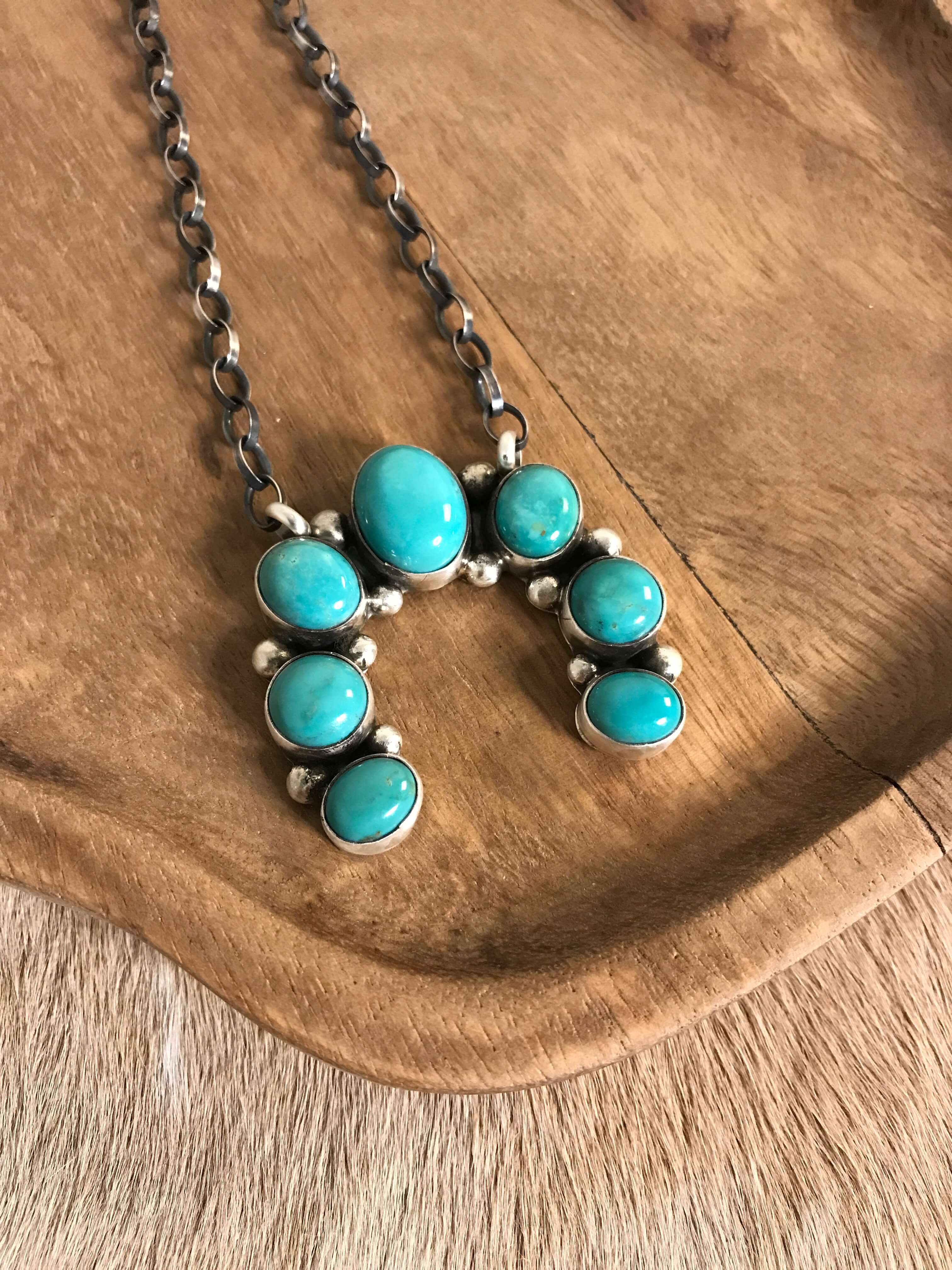 The Naja Necklace, 26-Necklaces-Calli Co., Turquoise and Silver Jewelry, Native American Handmade, Zuni Tribe, Navajo Tribe, Brock Texas