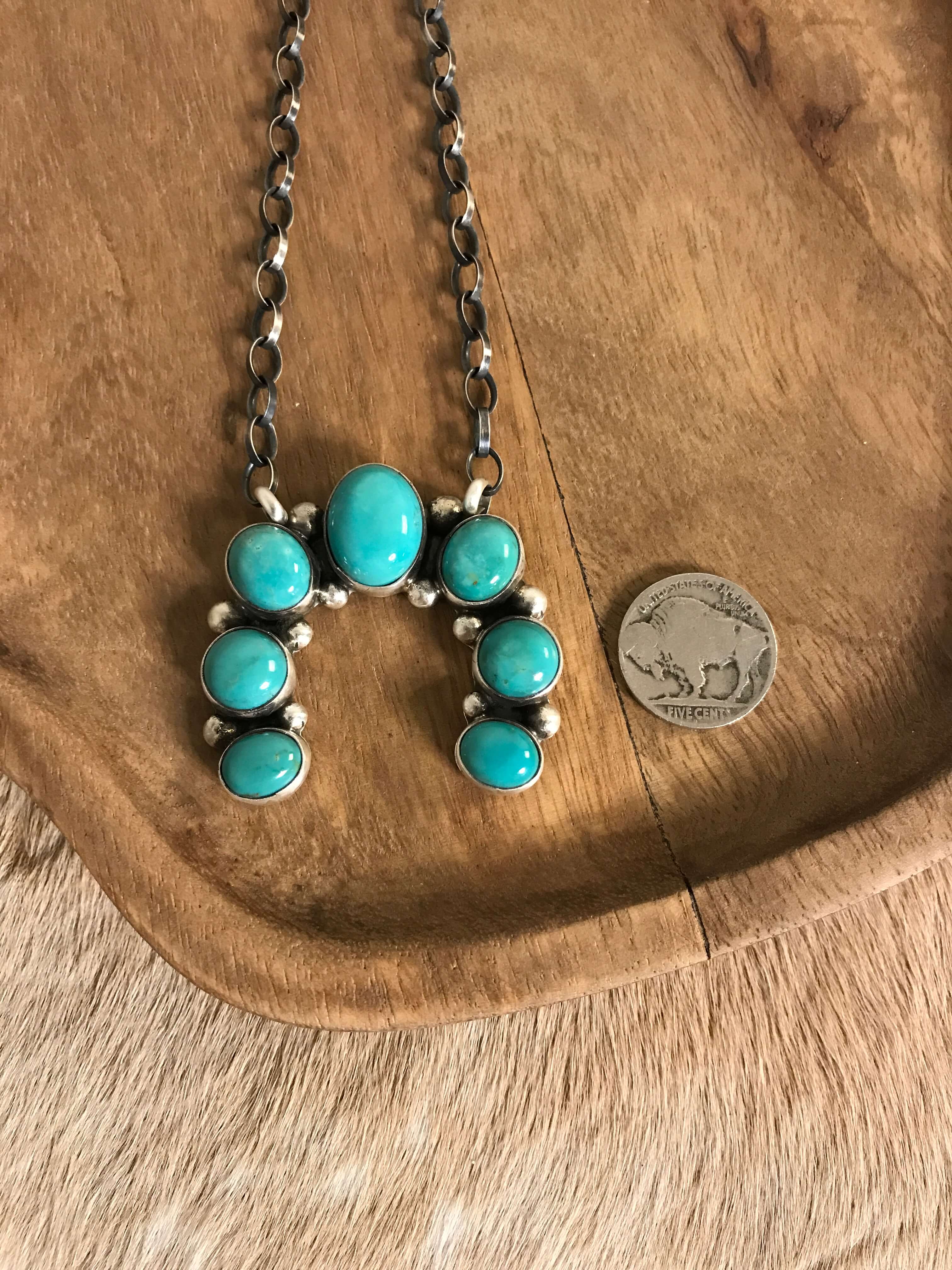 The Naja Necklace, 26-Necklaces-Calli Co., Turquoise and Silver Jewelry, Native American Handmade, Zuni Tribe, Navajo Tribe, Brock Texas