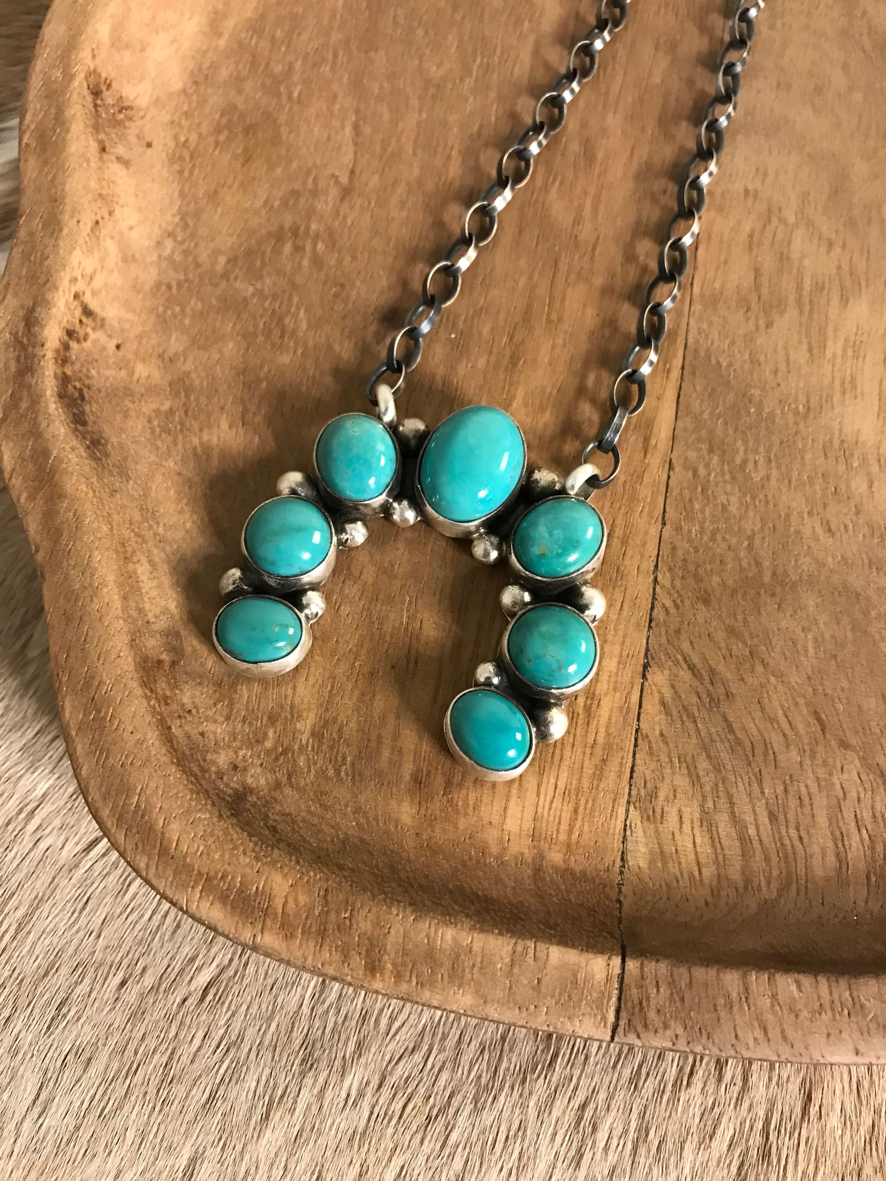 The Naja Necklace, 26-Necklaces-Calli Co., Turquoise and Silver Jewelry, Native American Handmade, Zuni Tribe, Navajo Tribe, Brock Texas