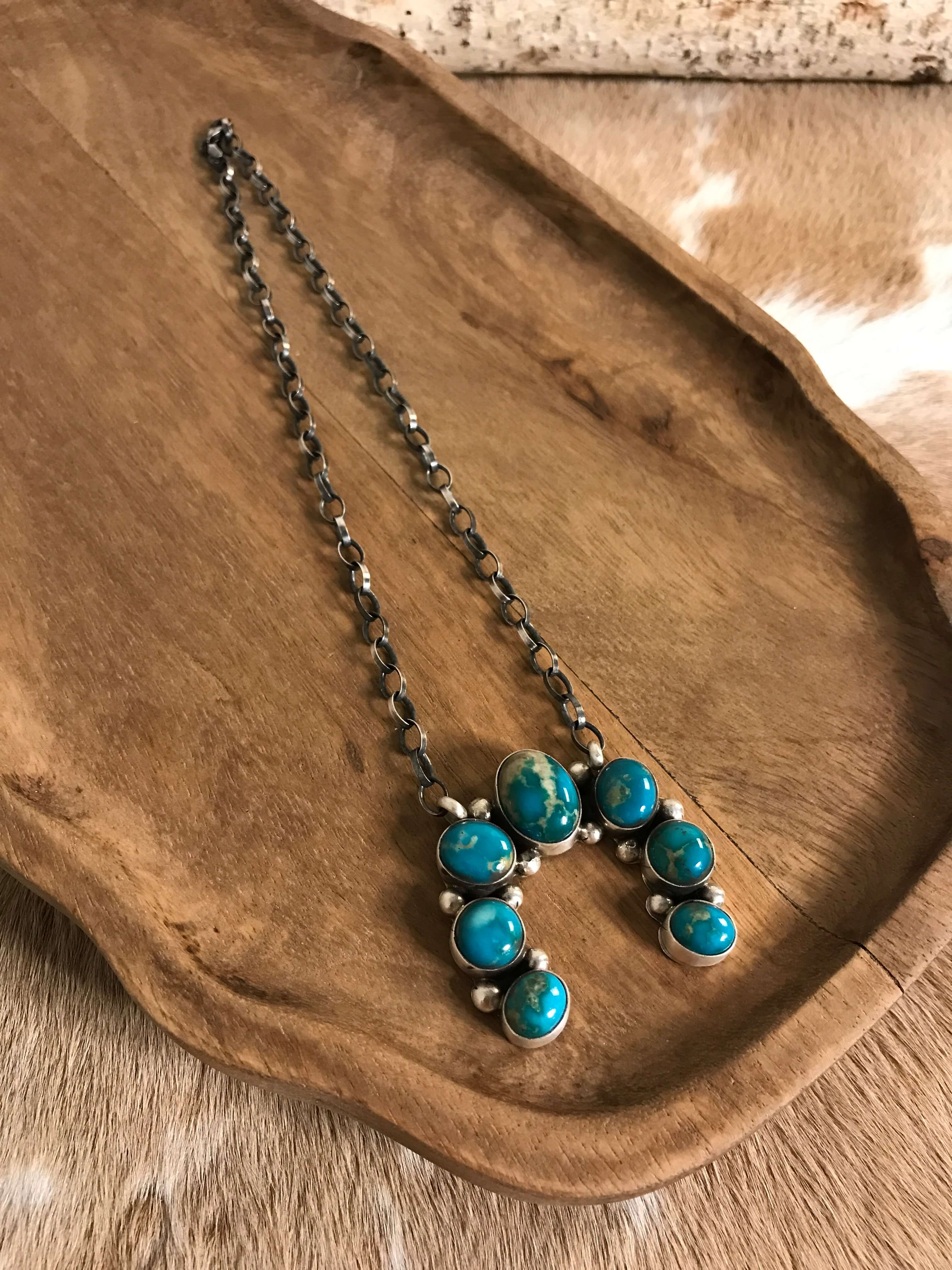 The Naja Necklace, 27-Necklaces-Calli Co., Turquoise and Silver Jewelry, Native American Handmade, Zuni Tribe, Navajo Tribe, Brock Texas