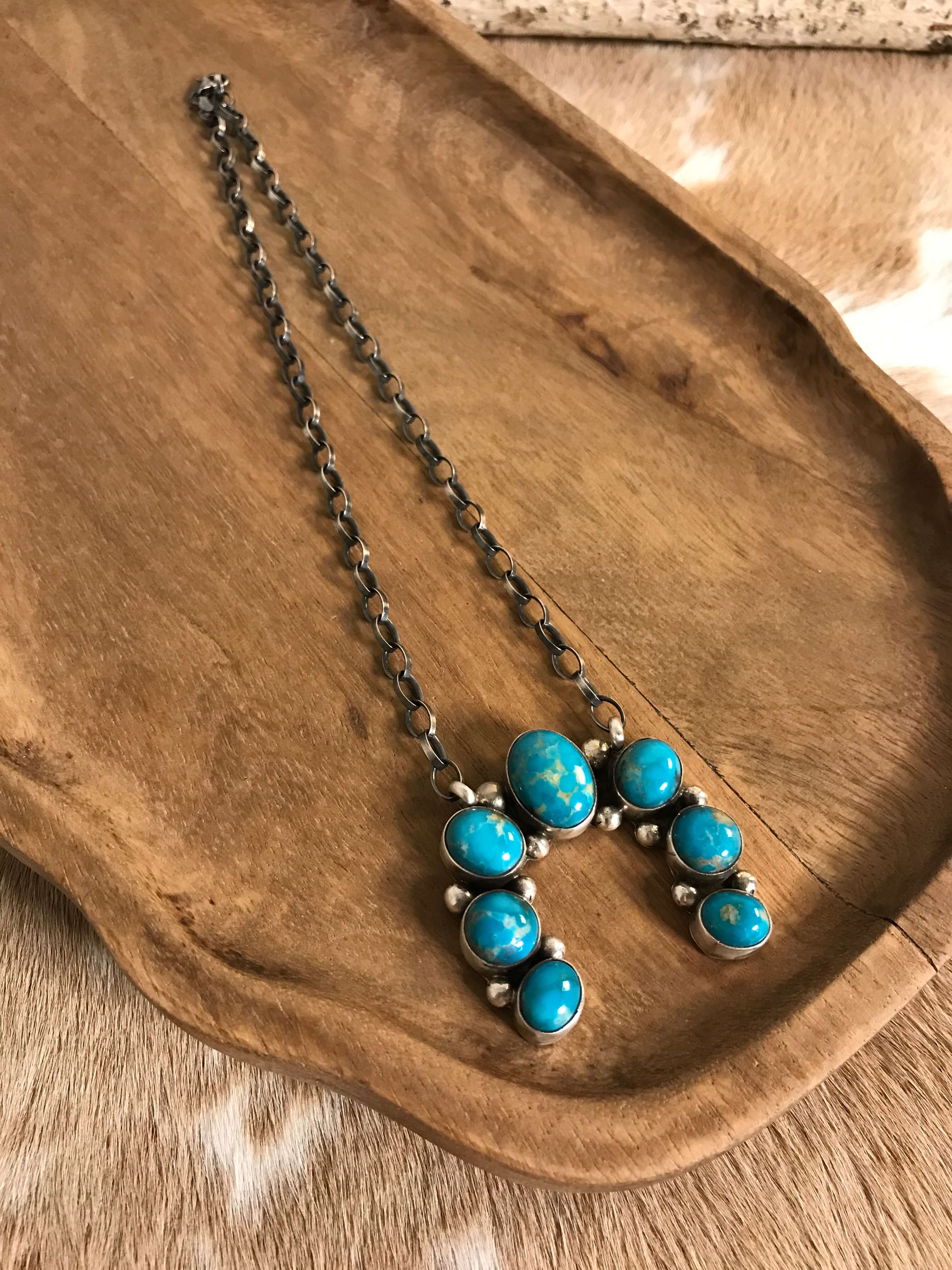 The Naja Necklace, 29-Necklaces-Calli Co., Turquoise and Silver Jewelry, Native American Handmade, Zuni Tribe, Navajo Tribe, Brock Texas