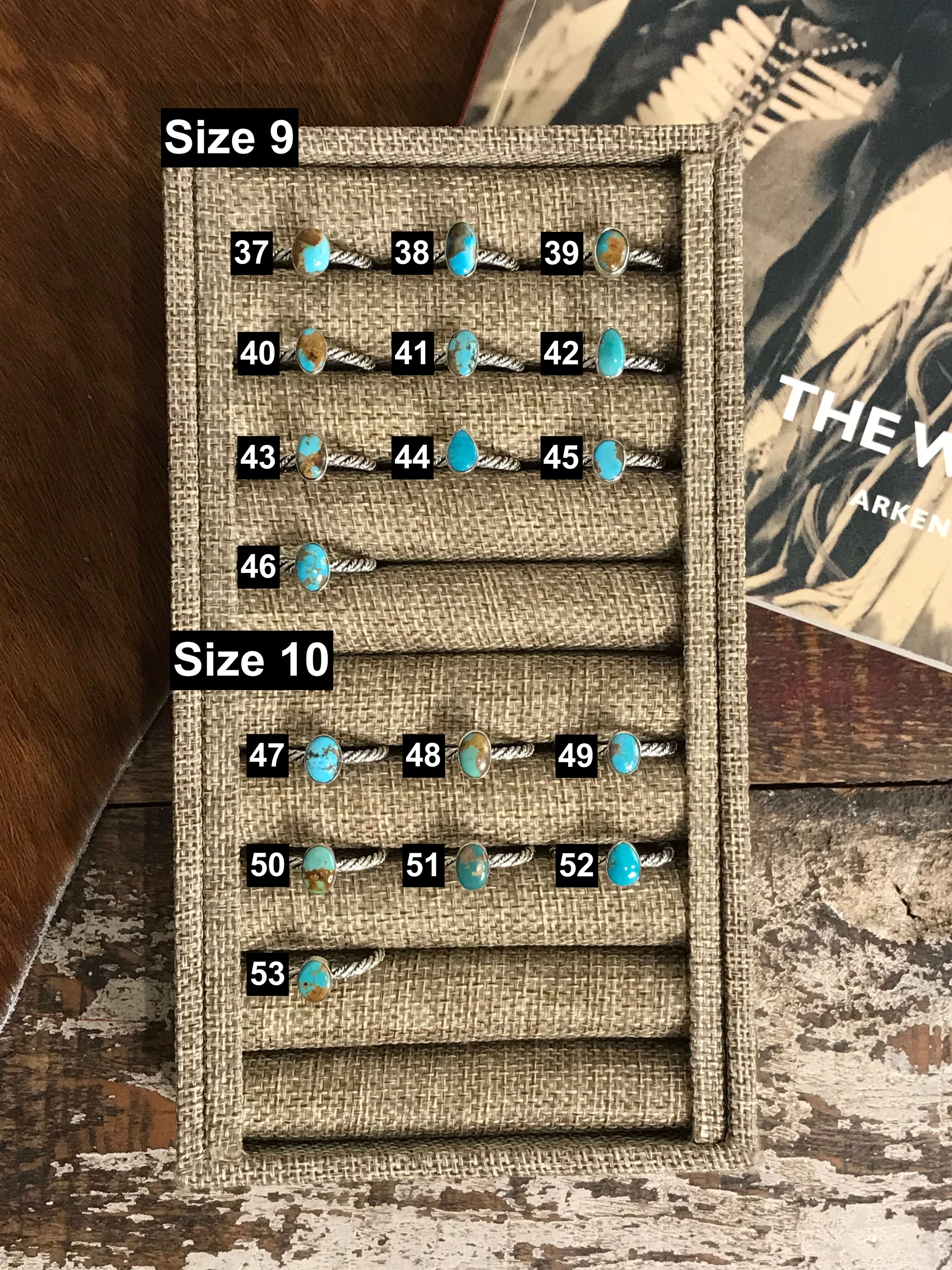 The Chesapeake Rings in Turquoise-Rings-Calli Co., Turquoise and Silver Jewelry, Native American Handmade, Zuni Tribe, Navajo Tribe, Brock Texas