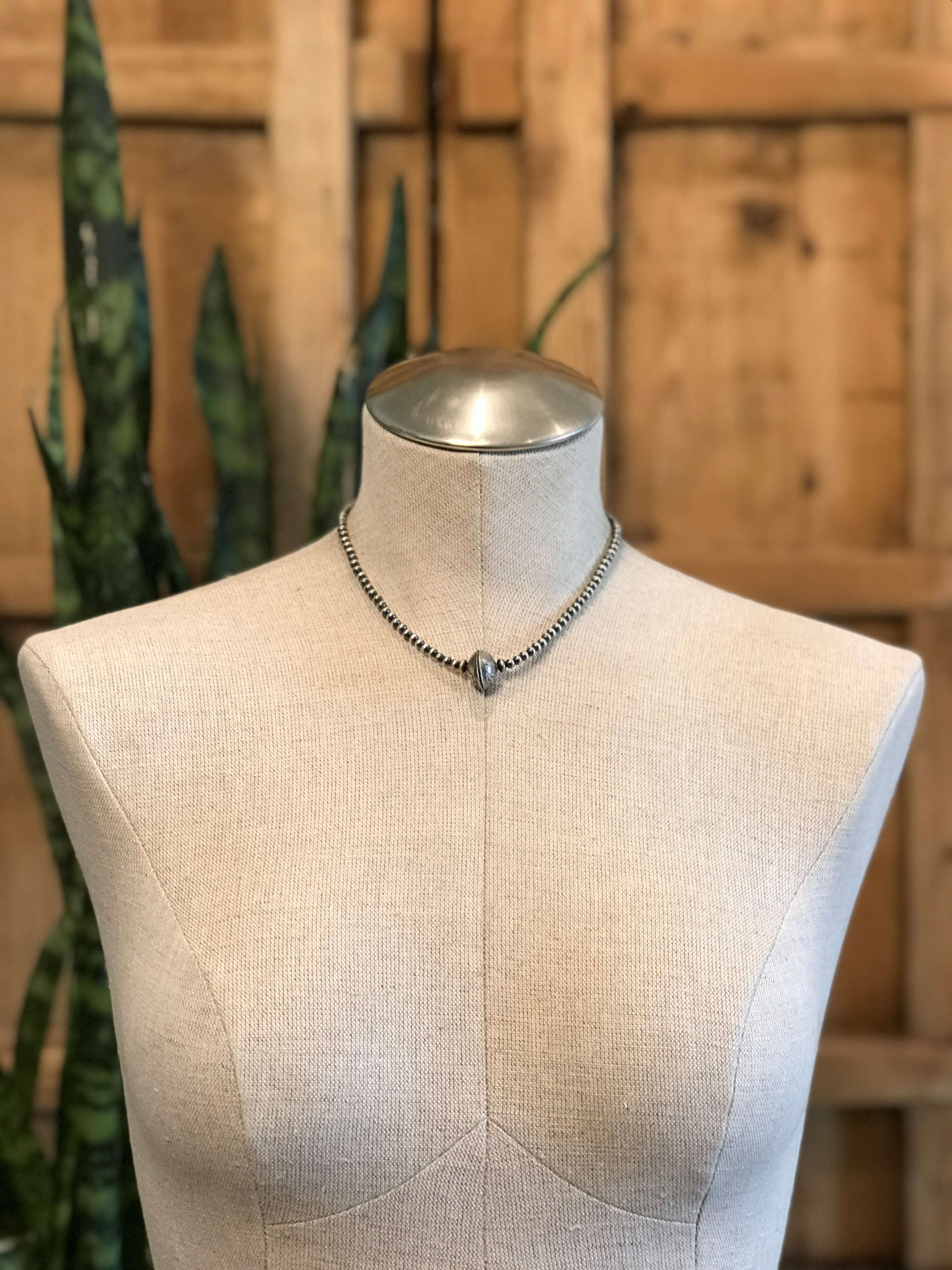 The Sandusky Dime Necklace-Necklaces-Calli Co., Turquoise and Silver Jewelry, Native American Handmade, Zuni Tribe, Navajo Tribe, Brock Texas