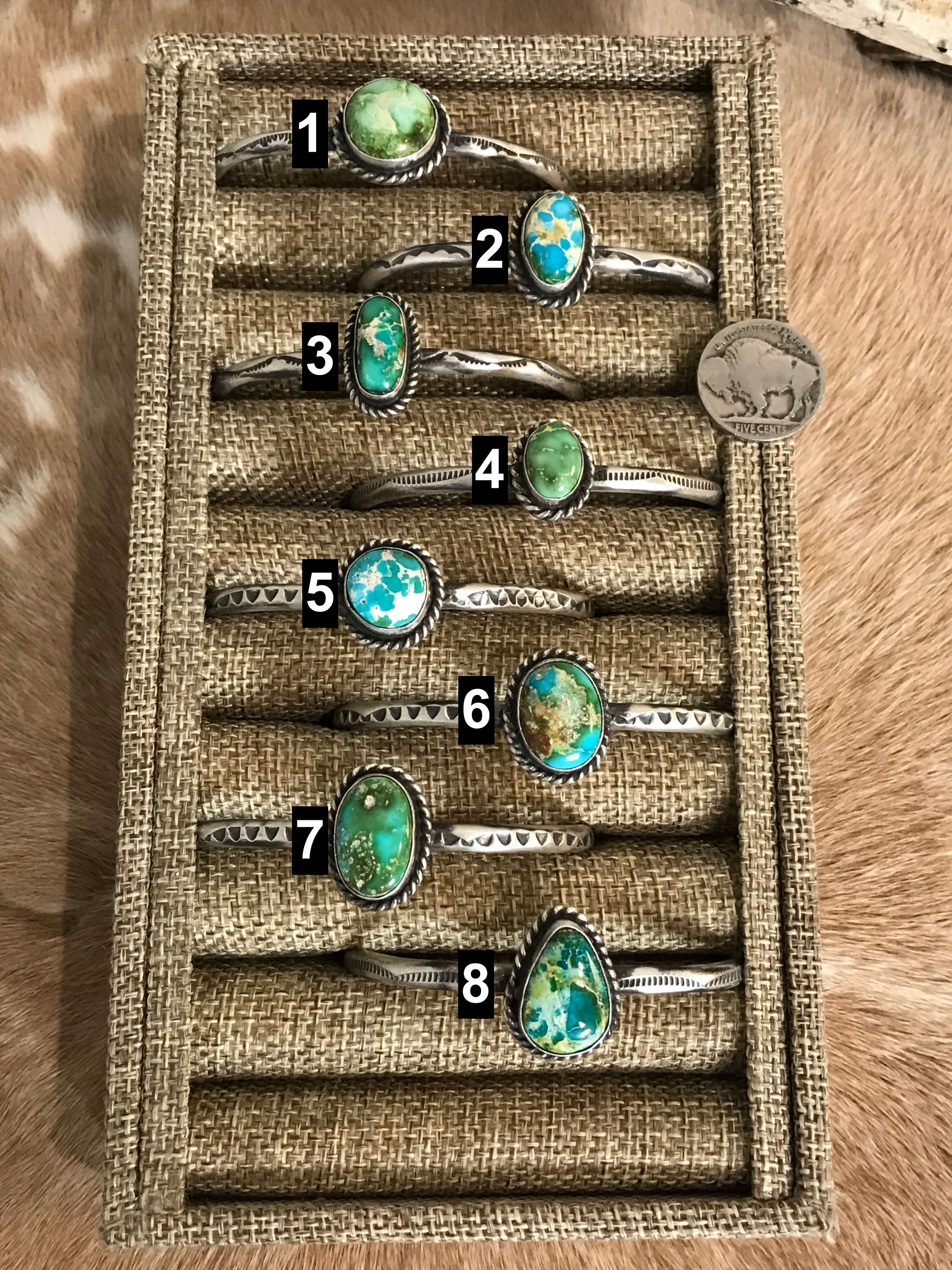 The Harper Cuffs-Bracelets & Cuffs-Calli Co., Turquoise and Silver Jewelry, Native American Handmade, Zuni Tribe, Navajo Tribe, Brock Texas
