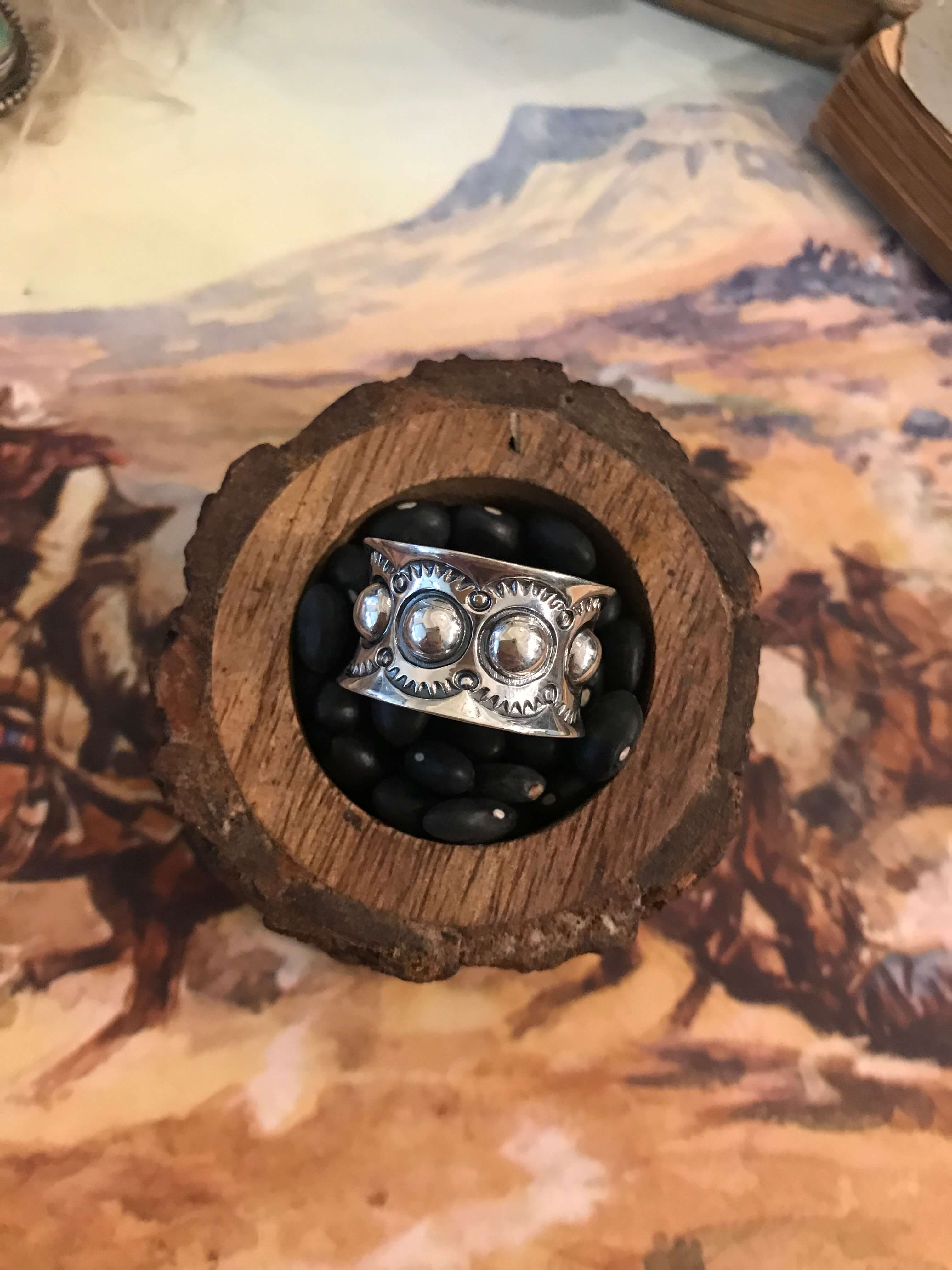 The Sonora Ring-Rings-Calli Co., Turquoise and Silver Jewelry, Native American Handmade, Zuni Tribe, Navajo Tribe, Brock Texas