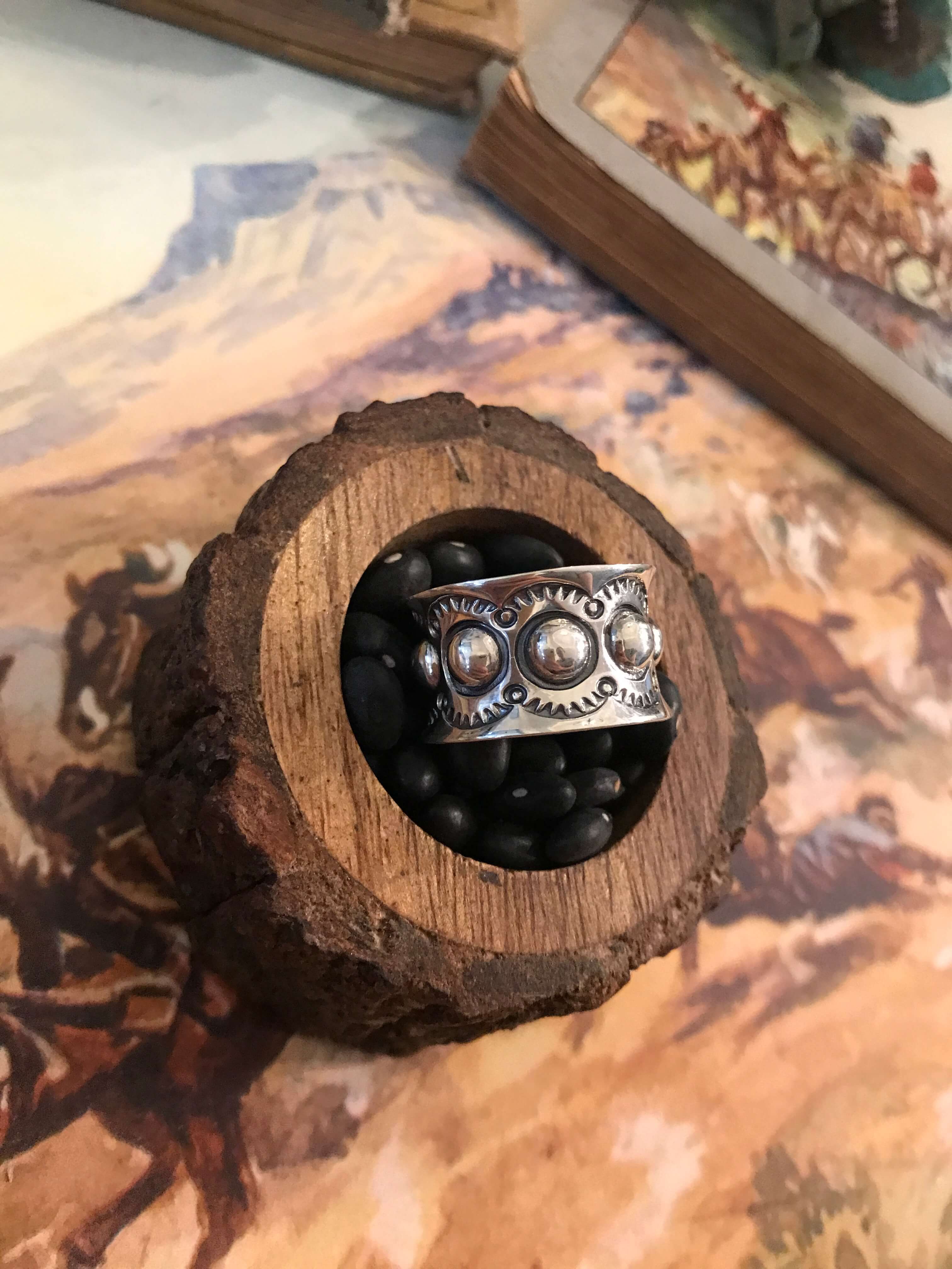 The Sonora Ring-Rings-Calli Co., Turquoise and Silver Jewelry, Native American Handmade, Zuni Tribe, Navajo Tribe, Brock Texas