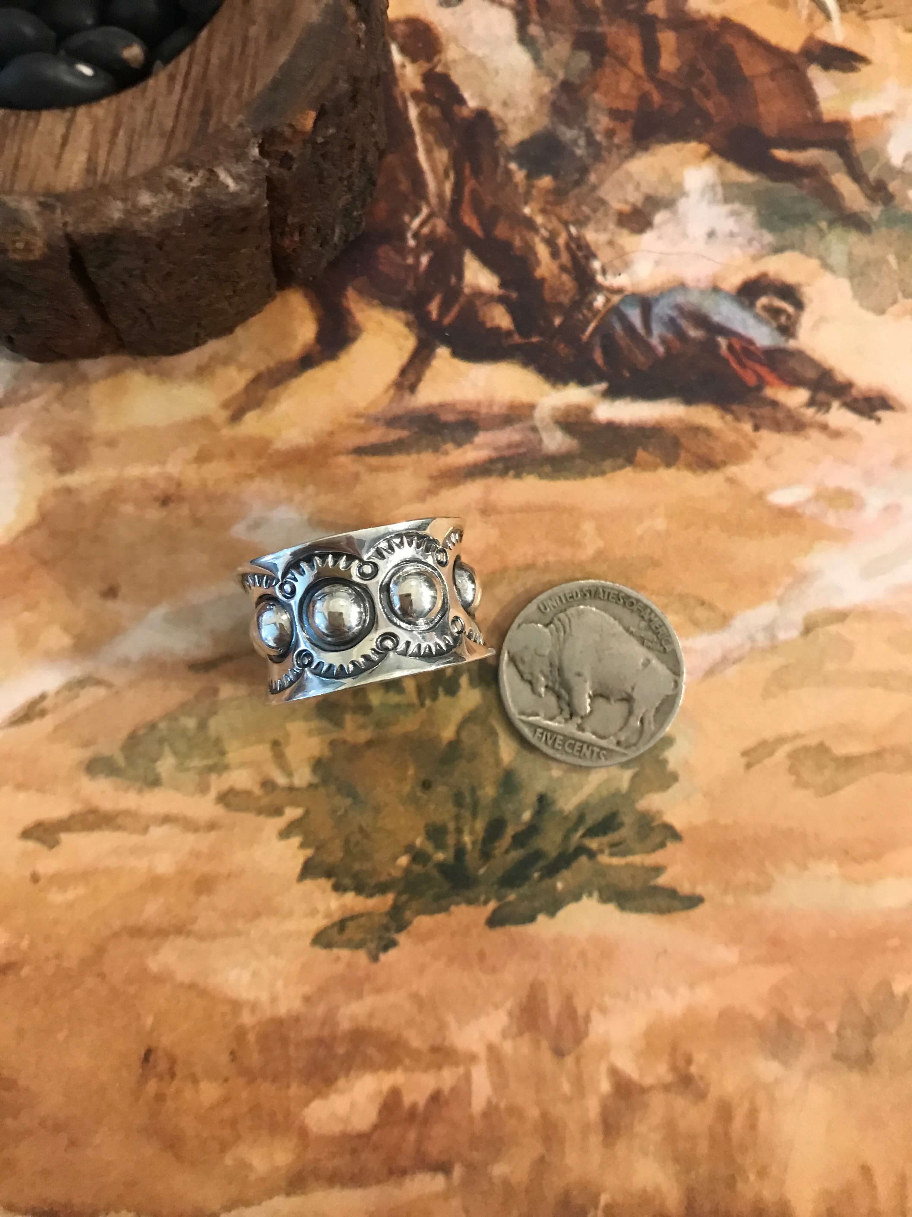 The Sonora Ring-Rings-Calli Co., Turquoise and Silver Jewelry, Native American Handmade, Zuni Tribe, Navajo Tribe, Brock Texas