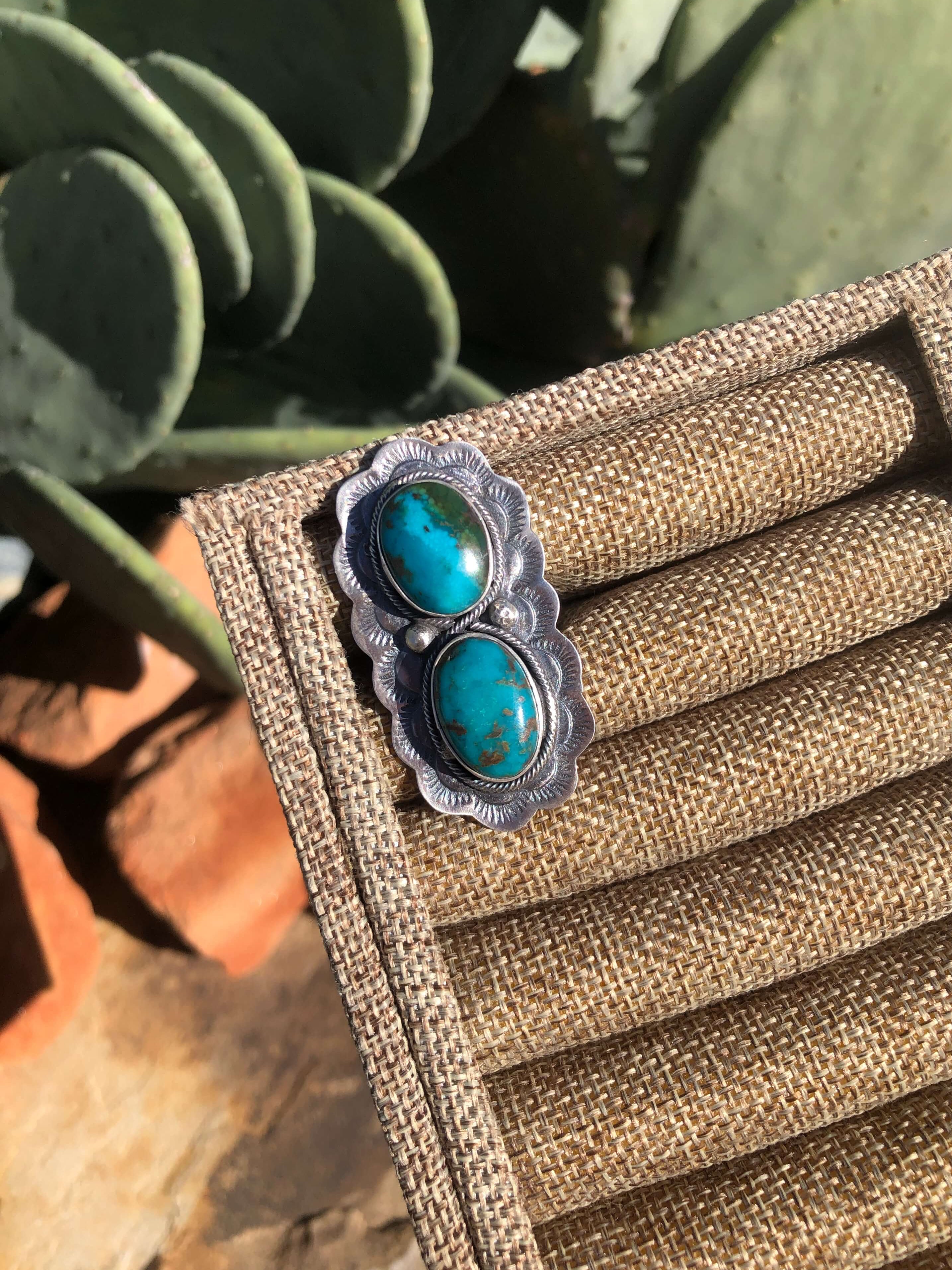 The Lexington Ring 3, Adjustable-Rings-Calli Co., Turquoise and Silver Jewelry, Native American Handmade, Zuni Tribe, Navajo Tribe, Brock Texas