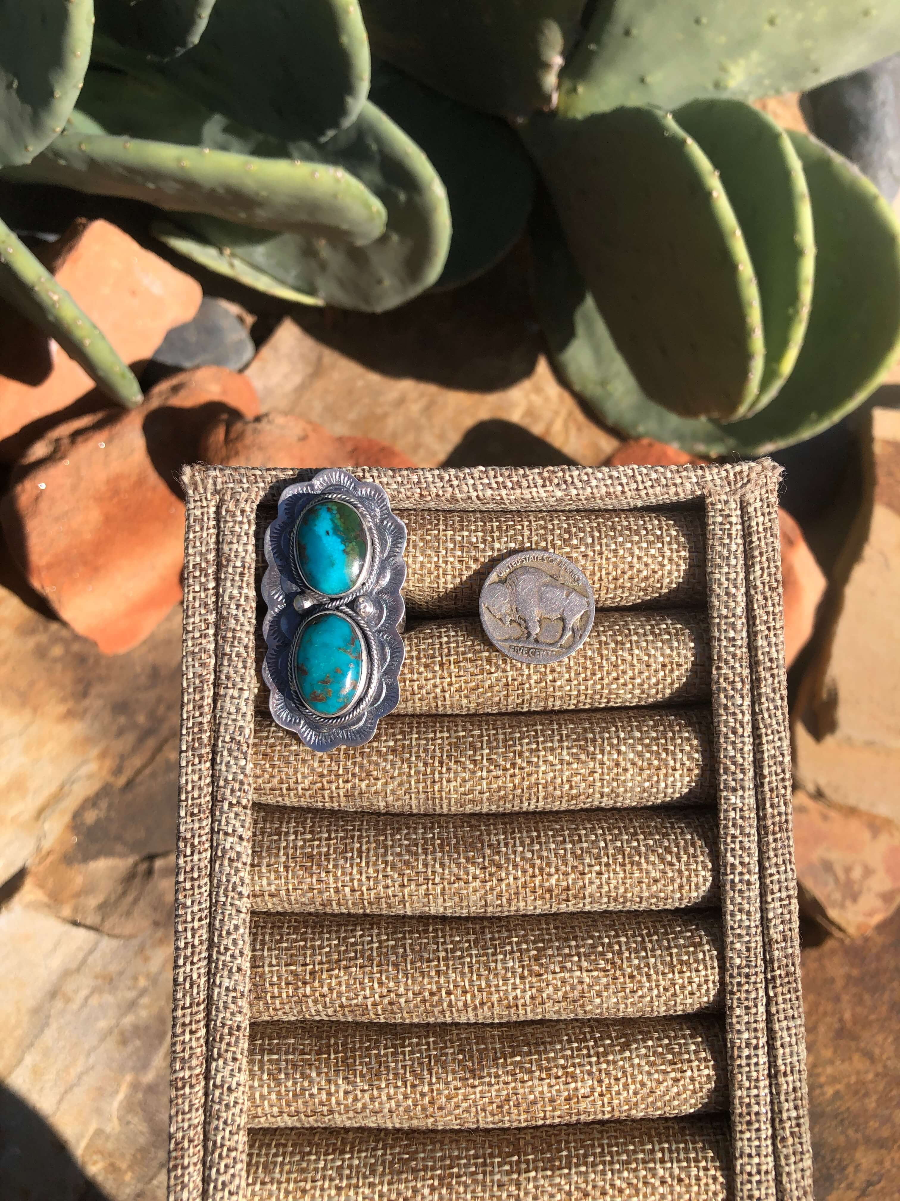 The Lexington Ring 3, Adjustable-Rings-Calli Co., Turquoise and Silver Jewelry, Native American Handmade, Zuni Tribe, Navajo Tribe, Brock Texas