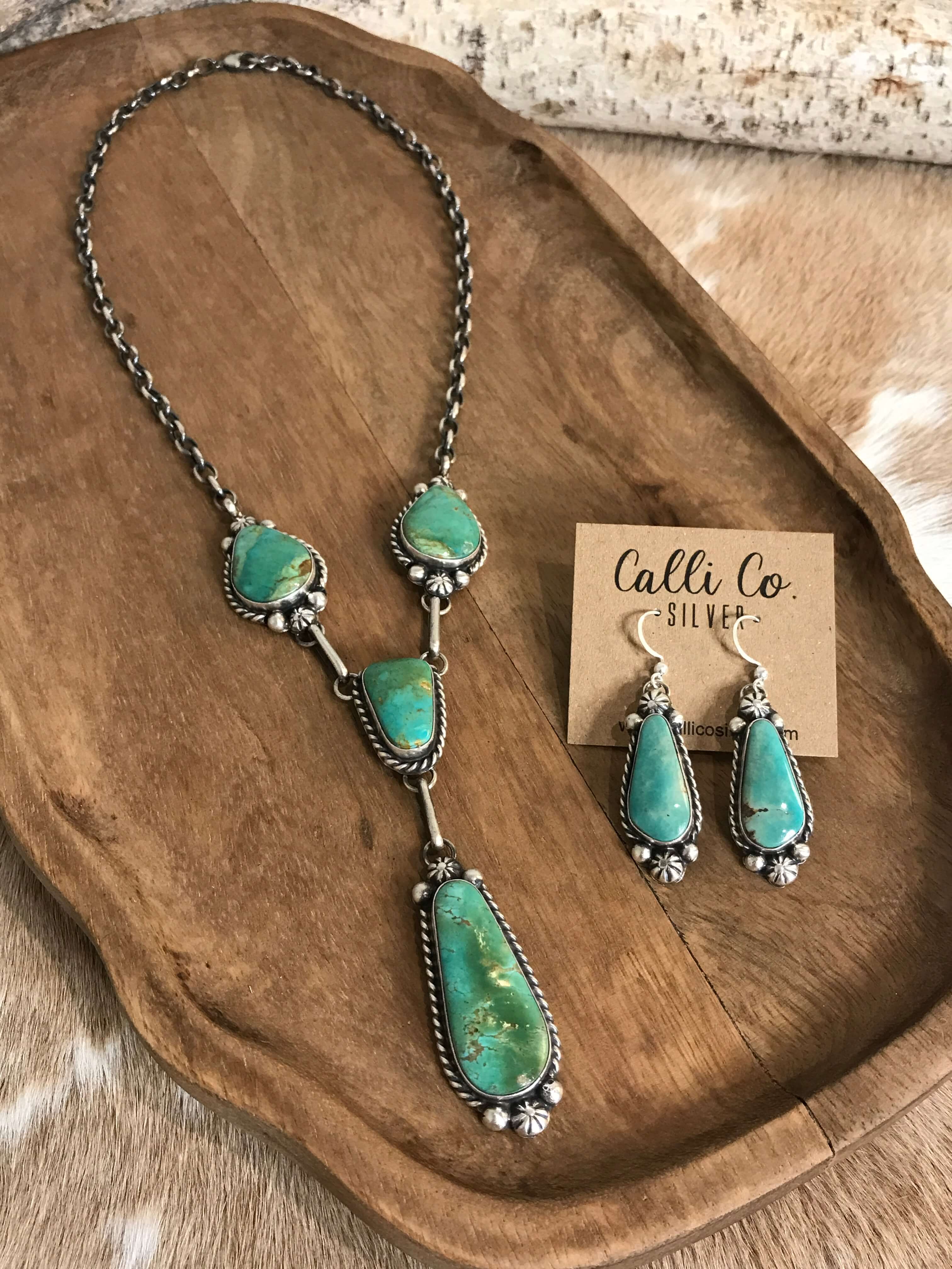 2010’s★ インド特殊国境部隊フロンティア軍★ Vajra Necklace Women's Navajo Made Turquoise Lariat Necklace Set | Calli Co