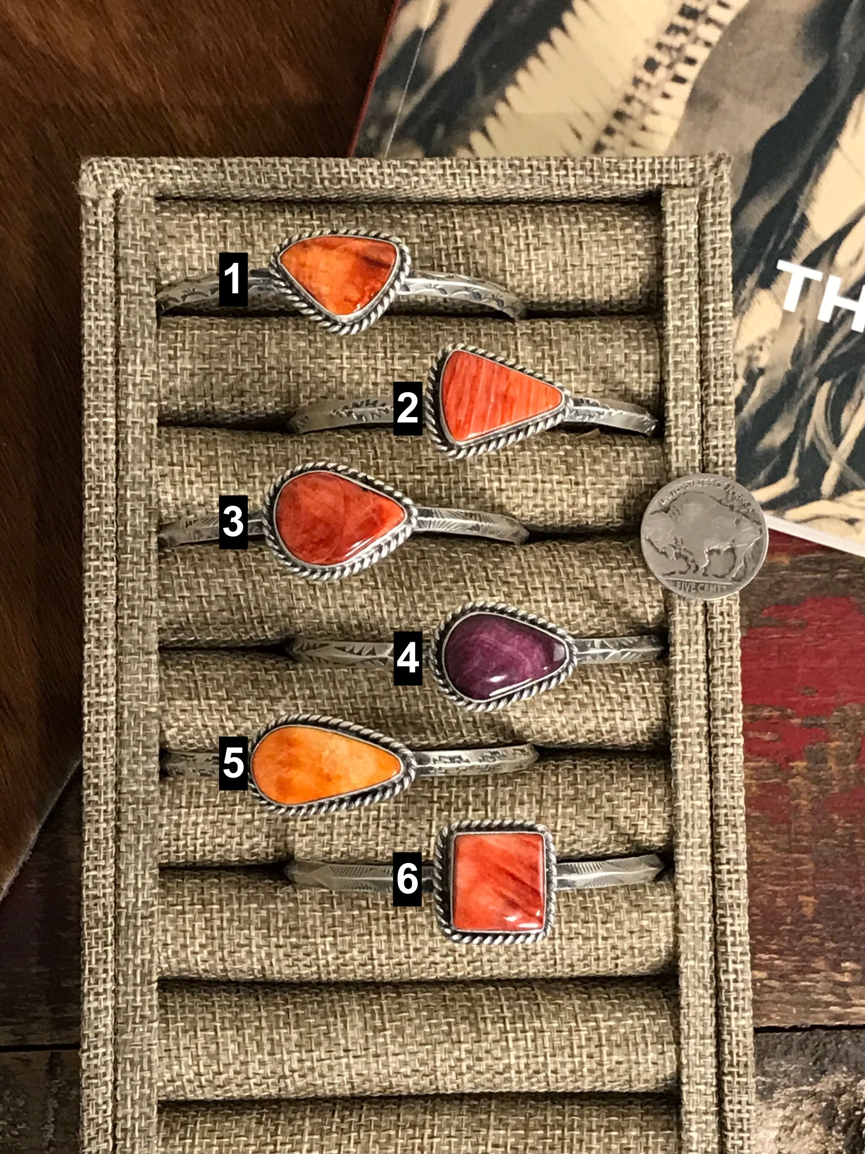 The Daytona Spiny Cuffs-Bracelets & Cuffs-Calli Co., Turquoise and Silver Jewelry, Native American Handmade, Zuni Tribe, Navajo Tribe, Brock Texas