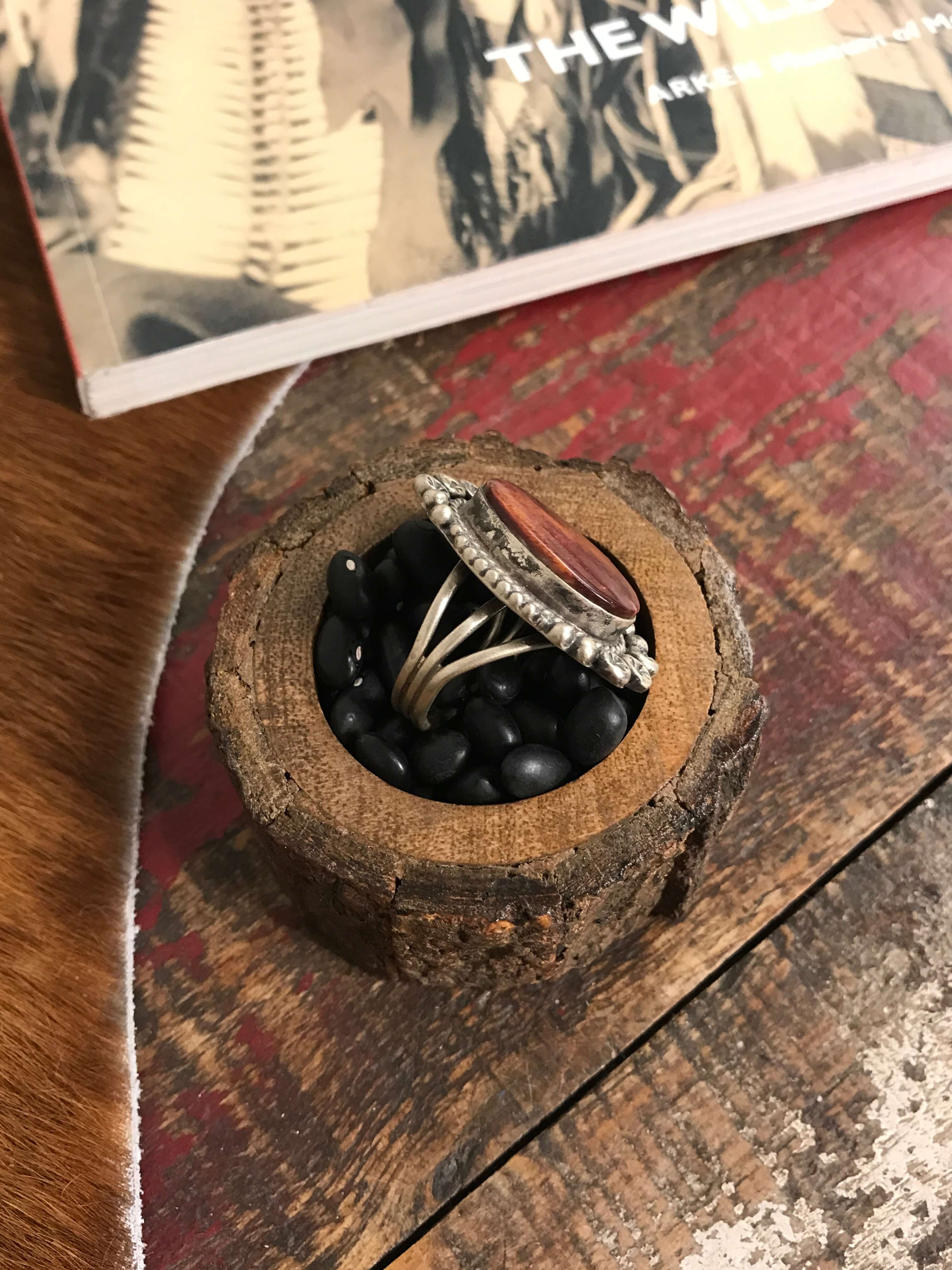 The Bellagio Ring, Sz 8-Rings-Calli Co., Turquoise and Silver Jewelry, Native American Handmade, Zuni Tribe, Navajo Tribe, Brock Texas