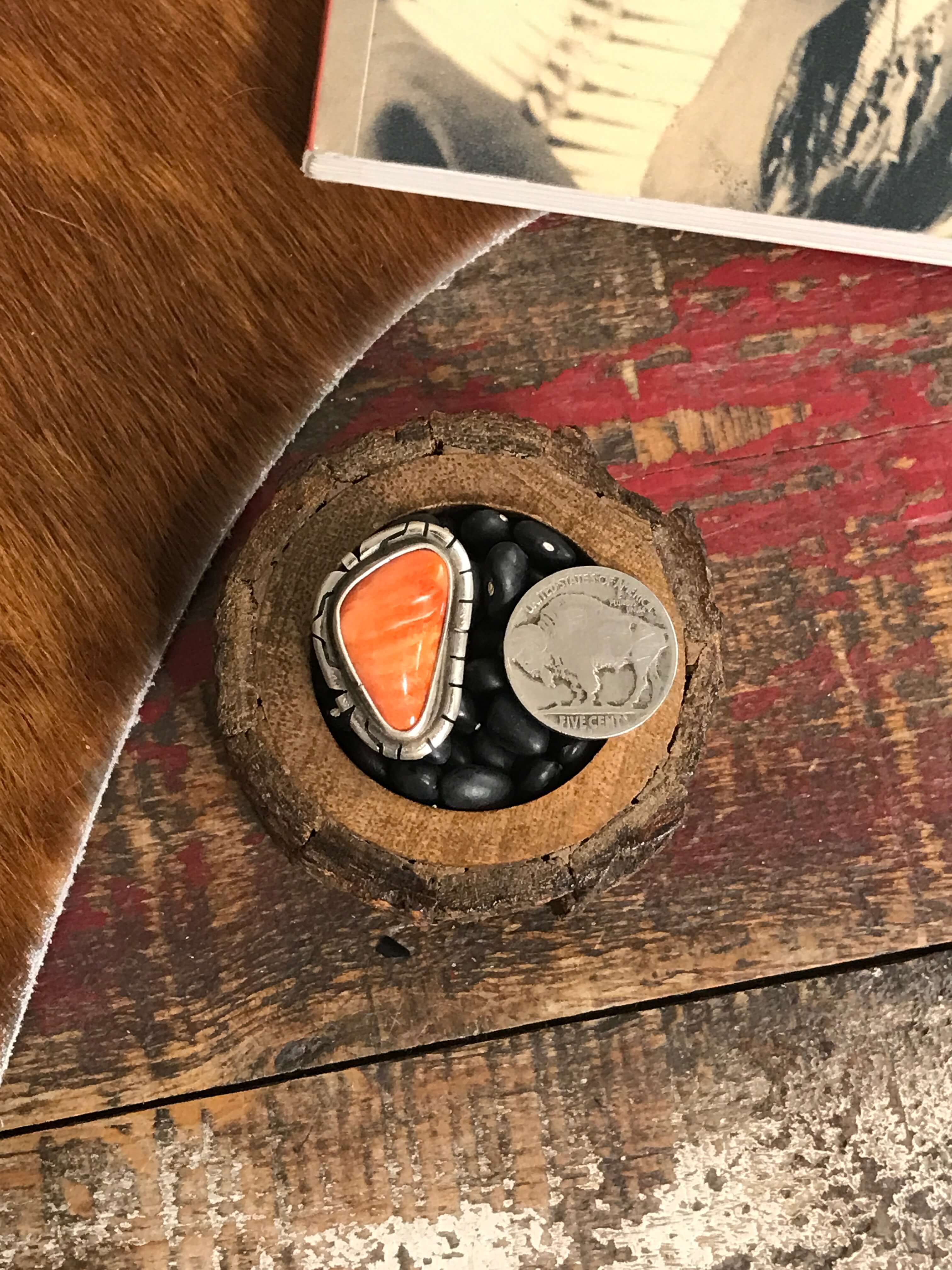 The Cassia Ring, Sz 5-Rings-Calli Co., Turquoise and Silver Jewelry, Native American Handmade, Zuni Tribe, Navajo Tribe, Brock Texas