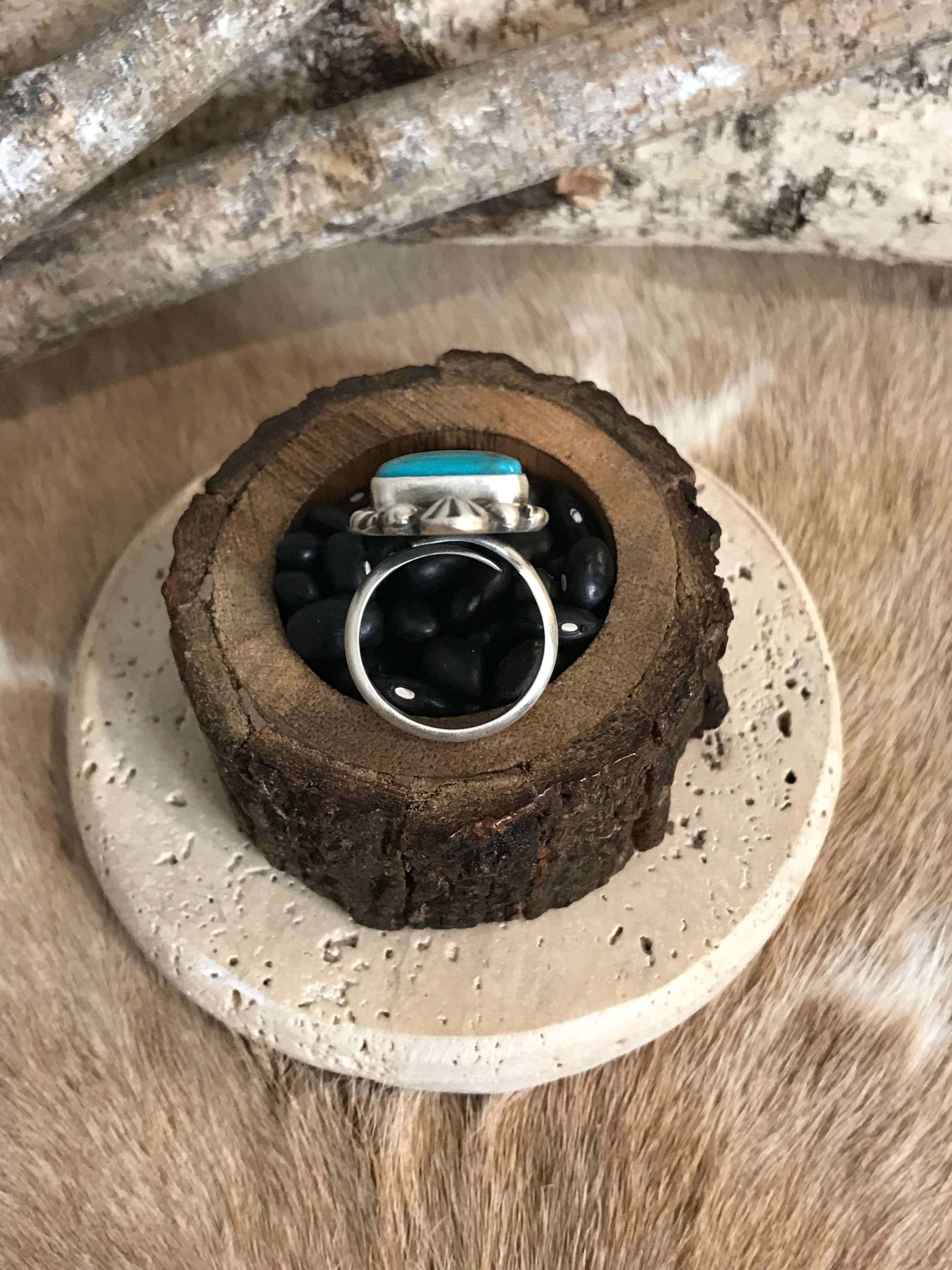 The Casa Loma Adjustable Ring, 4-Rings-Calli Co., Turquoise and Silver Jewelry, Native American Handmade, Zuni Tribe, Navajo Tribe, Brock Texas