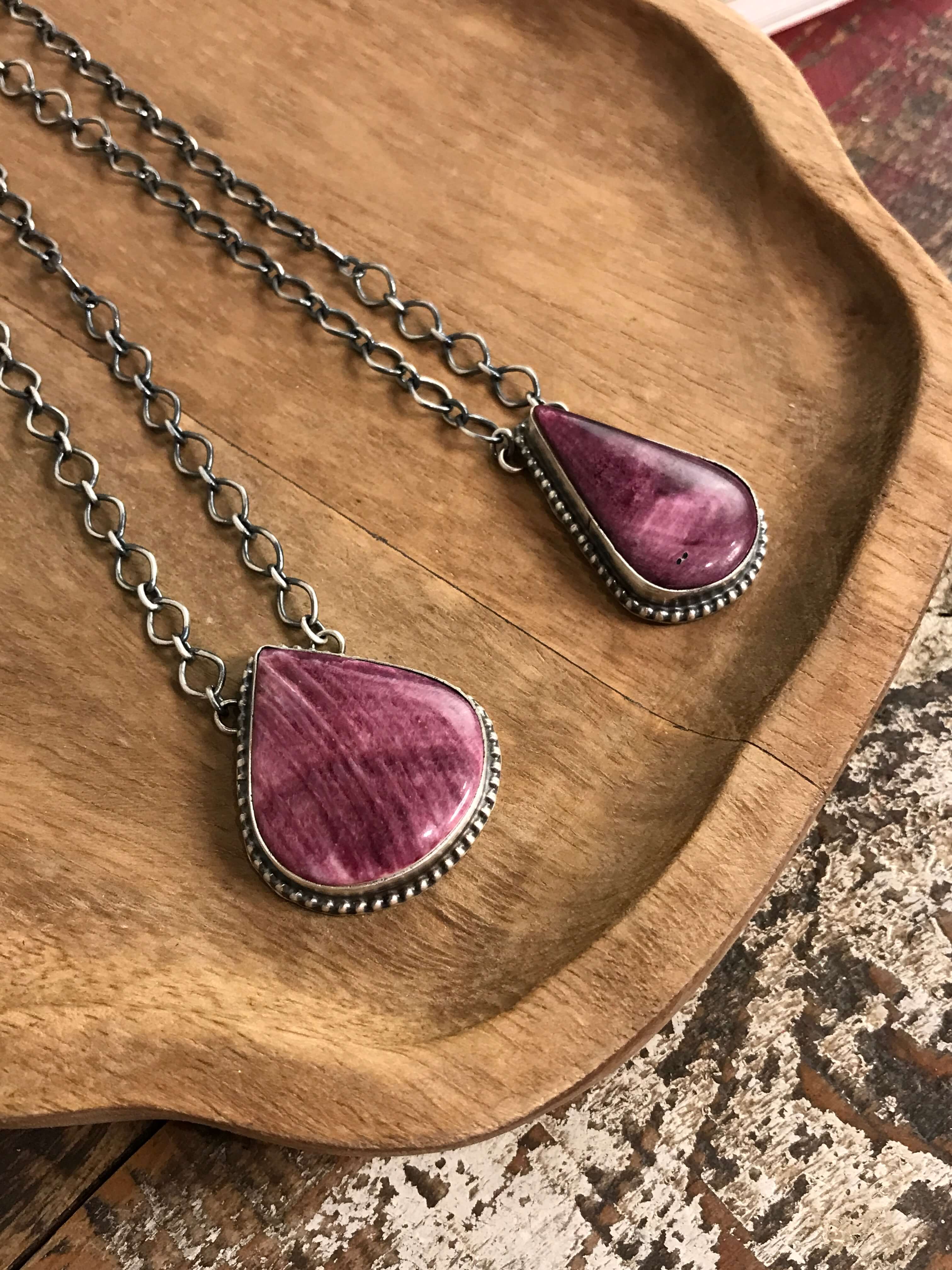 The Rhodes Necklace-Necklaces-Calli Co., Turquoise and Silver Jewelry, Native American Handmade, Zuni Tribe, Navajo Tribe, Brock Texas