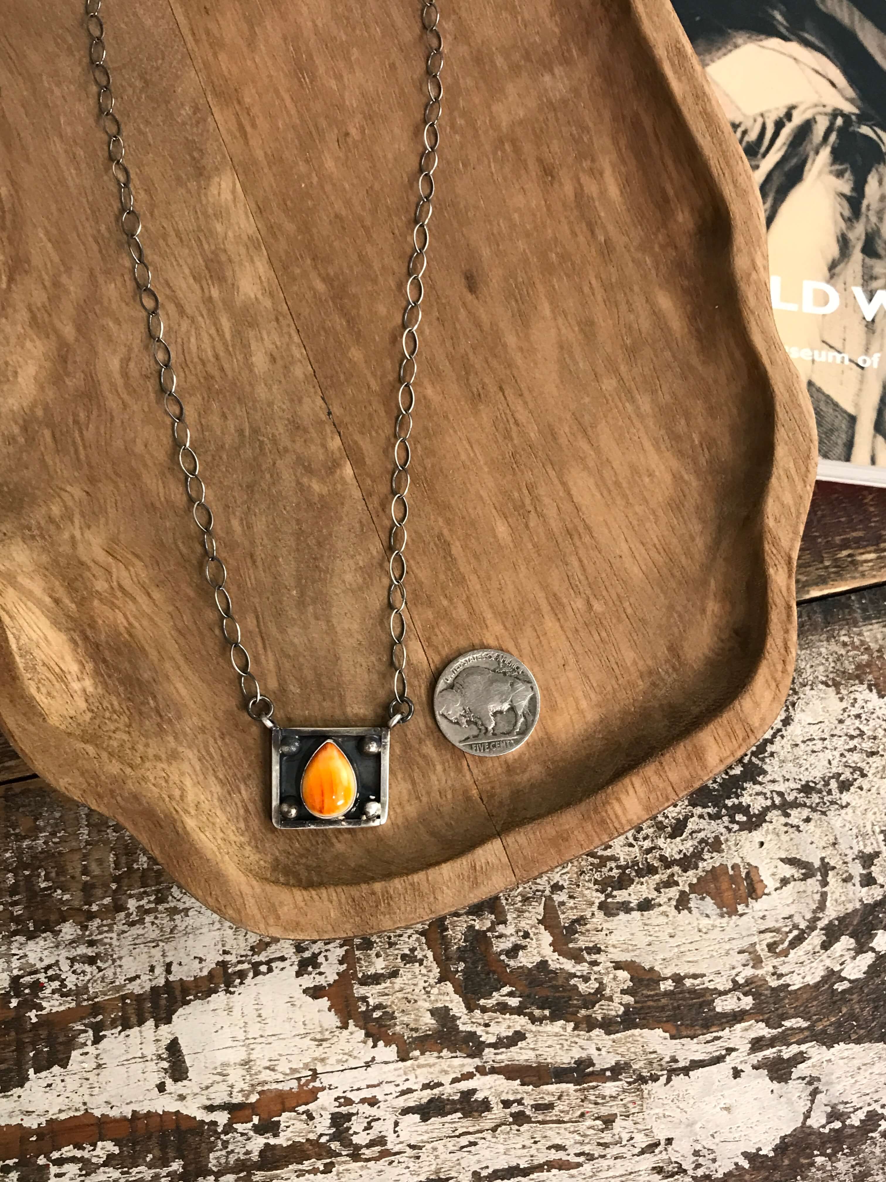 The Hollis Necklace, 2-Necklaces-Calli Co., Turquoise and Silver Jewelry, Native American Handmade, Zuni Tribe, Navajo Tribe, Brock Texas