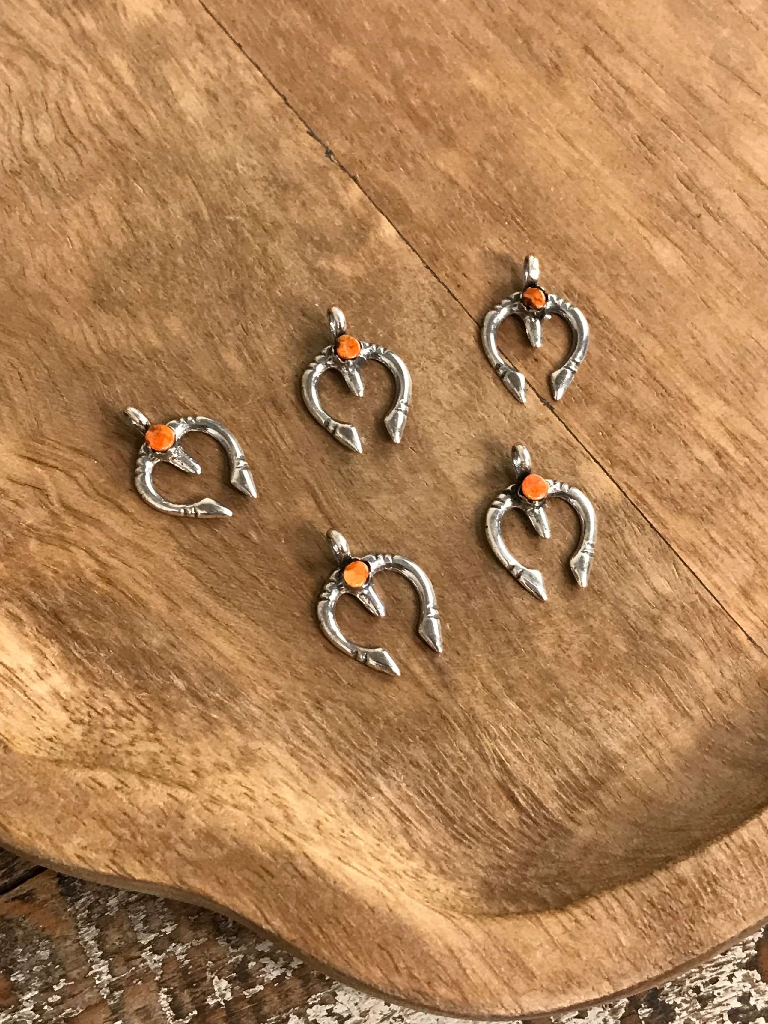 The Petite Naja Pendants in Spiny-Pendants-Calli Co., Turquoise and Silver Jewelry, Native American Handmade, Zuni Tribe, Navajo Tribe, Brock Texas