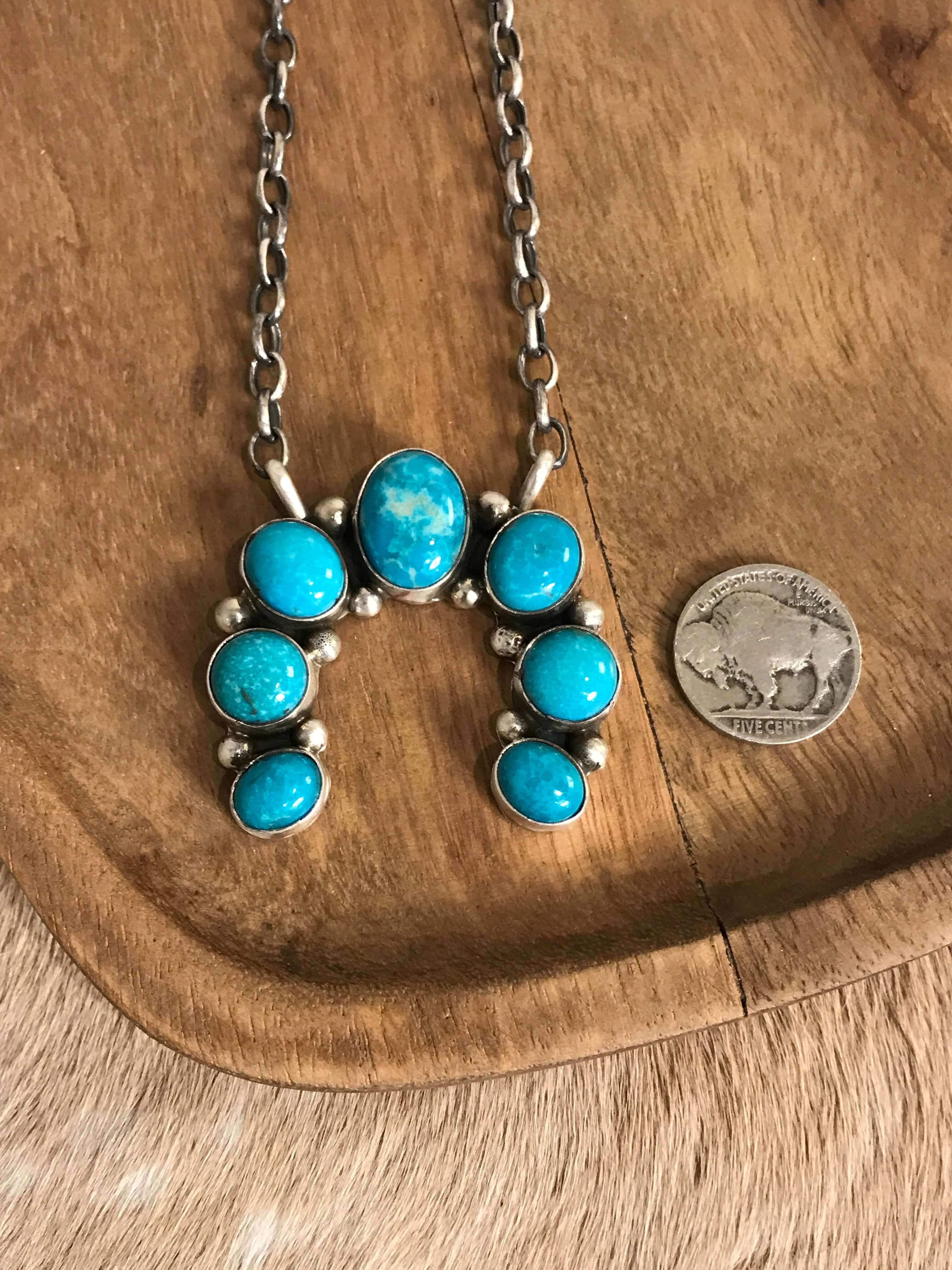 The Naja Necklace, 38-Necklaces-Calli Co., Turquoise and Silver Jewelry, Native American Handmade, Zuni Tribe, Navajo Tribe, Brock Texas