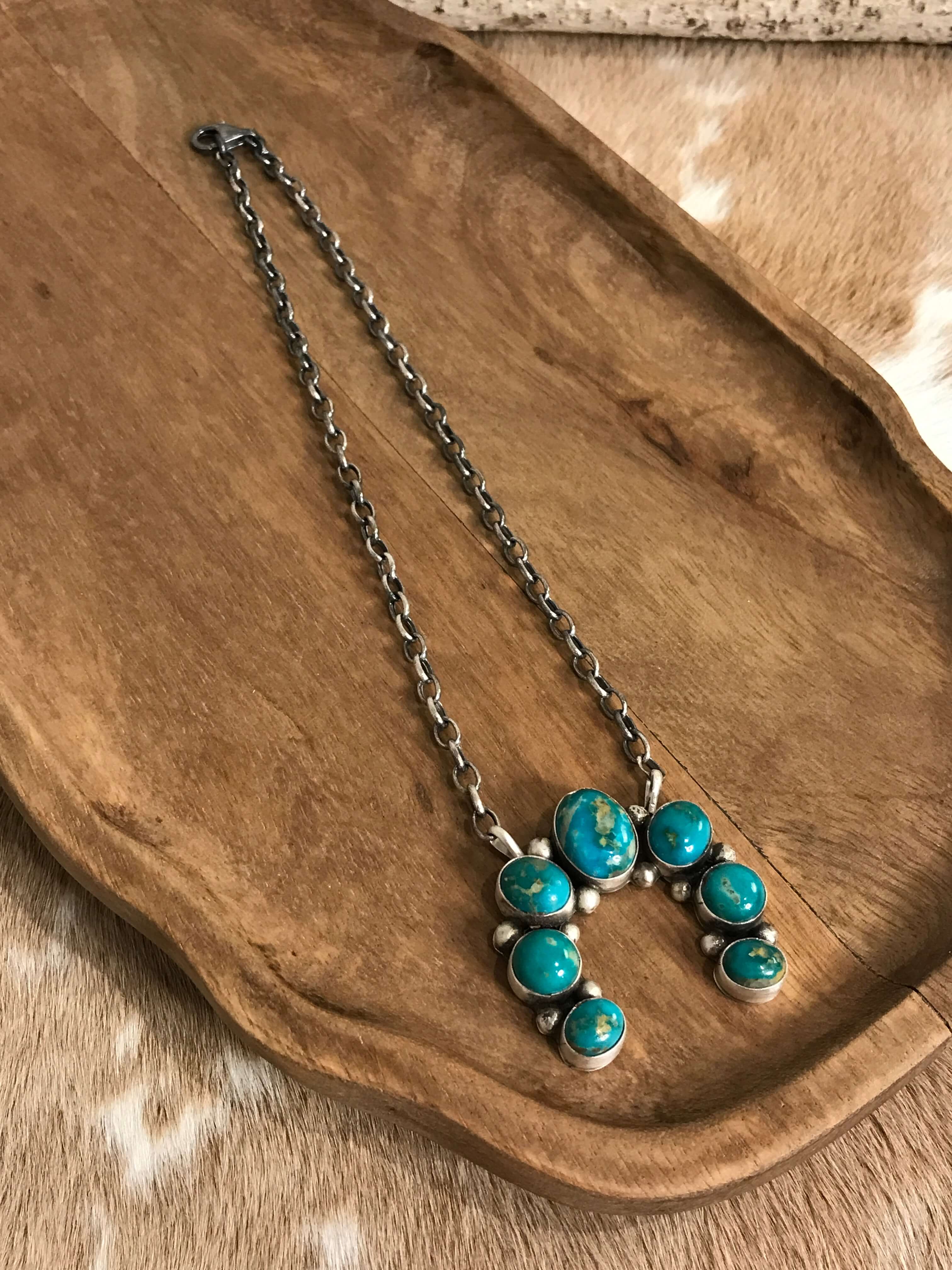 The Naja Necklace, 39-Necklaces-Calli Co., Turquoise and Silver Jewelry, Native American Handmade, Zuni Tribe, Navajo Tribe, Brock Texas