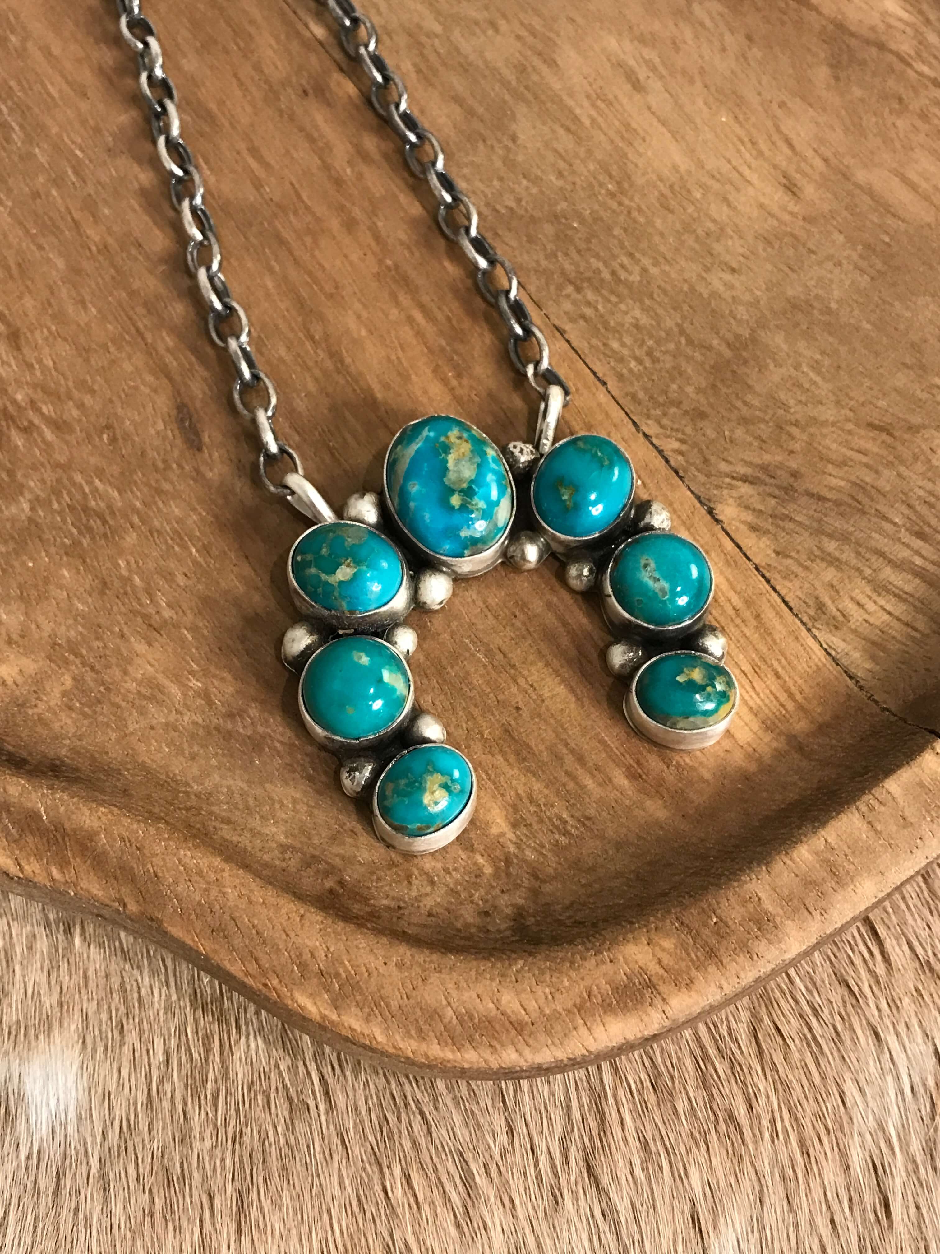 The Naja Necklace, 39-Necklaces-Calli Co., Turquoise and Silver Jewelry, Native American Handmade, Zuni Tribe, Navajo Tribe, Brock Texas