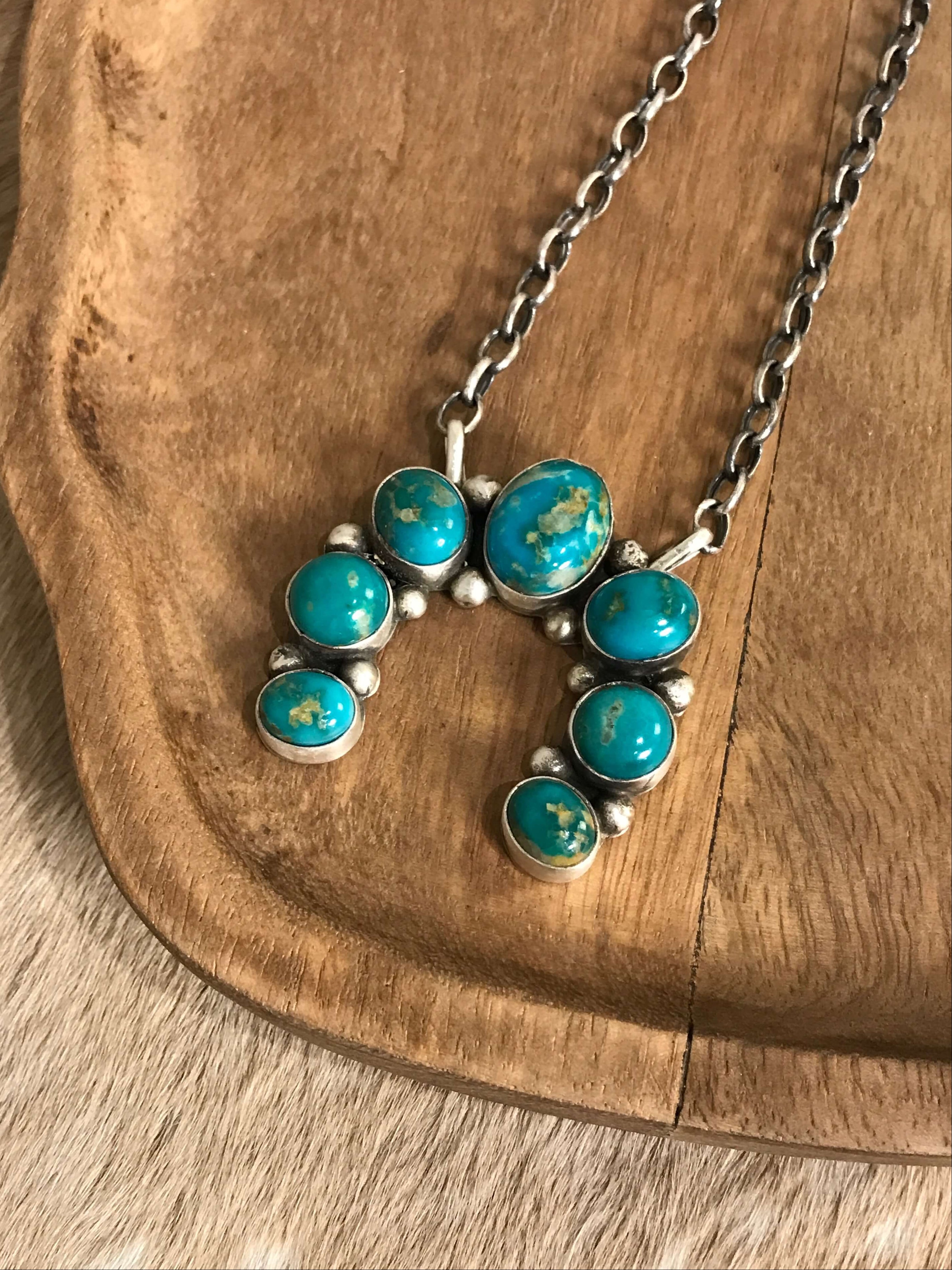 The Naja Necklace, 39-Necklaces-Calli Co., Turquoise and Silver Jewelry, Native American Handmade, Zuni Tribe, Navajo Tribe, Brock Texas