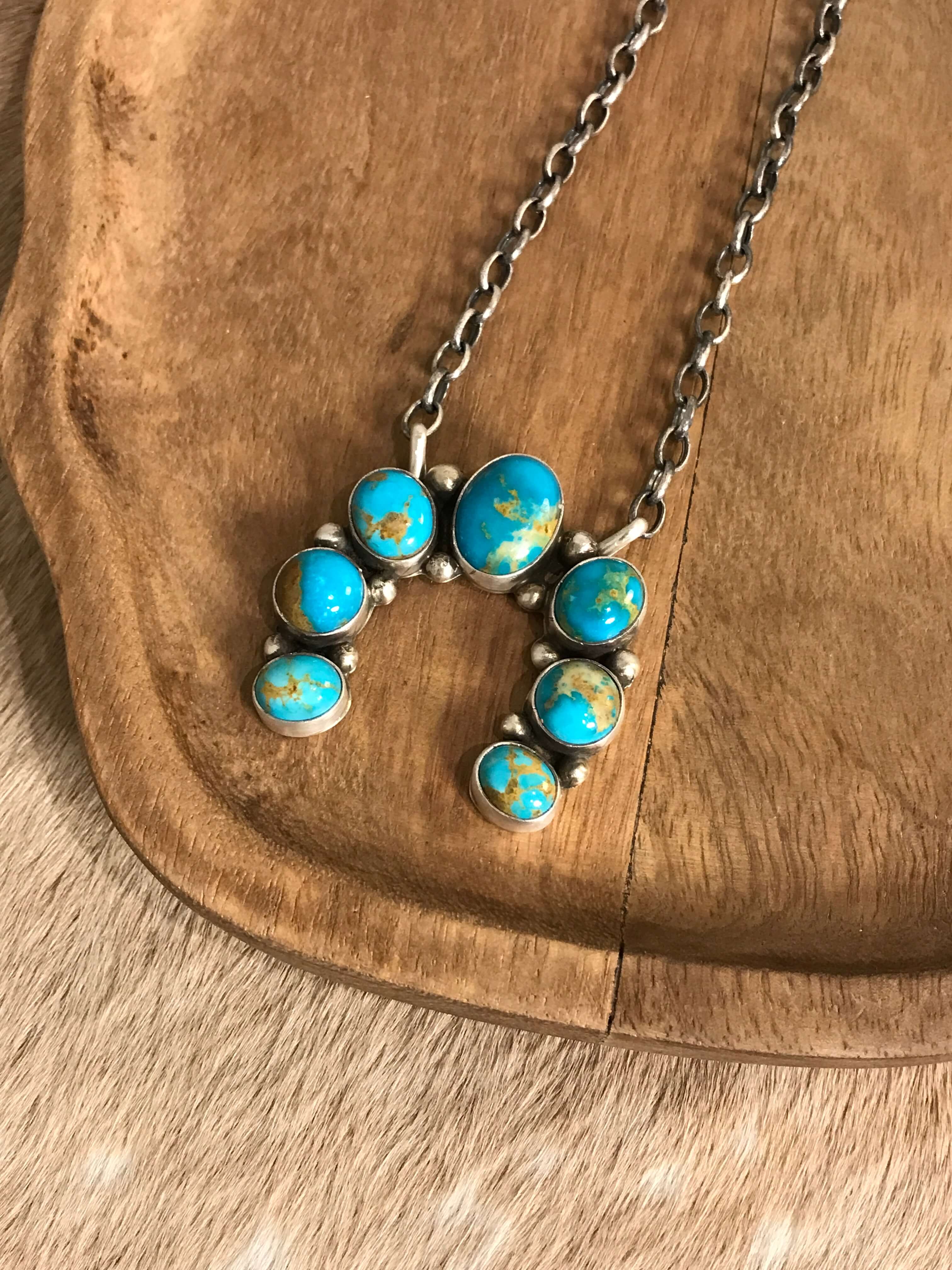 The Naja Necklace, 40-Necklaces-Calli Co., Turquoise and Silver Jewelry, Native American Handmade, Zuni Tribe, Navajo Tribe, Brock Texas