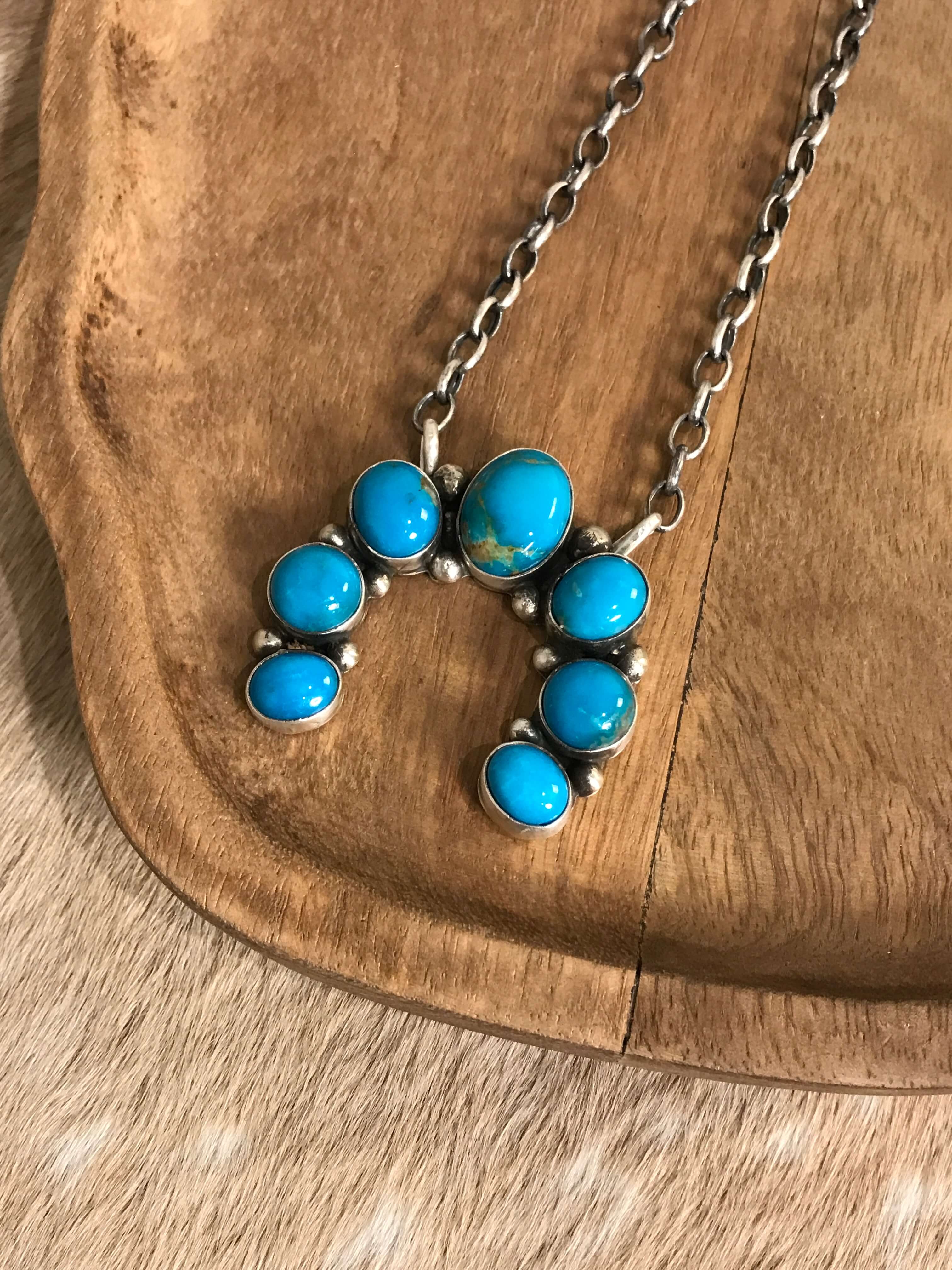 The Naja Necklace, 41-Necklaces-Calli Co., Turquoise and Silver Jewelry, Native American Handmade, Zuni Tribe, Navajo Tribe, Brock Texas