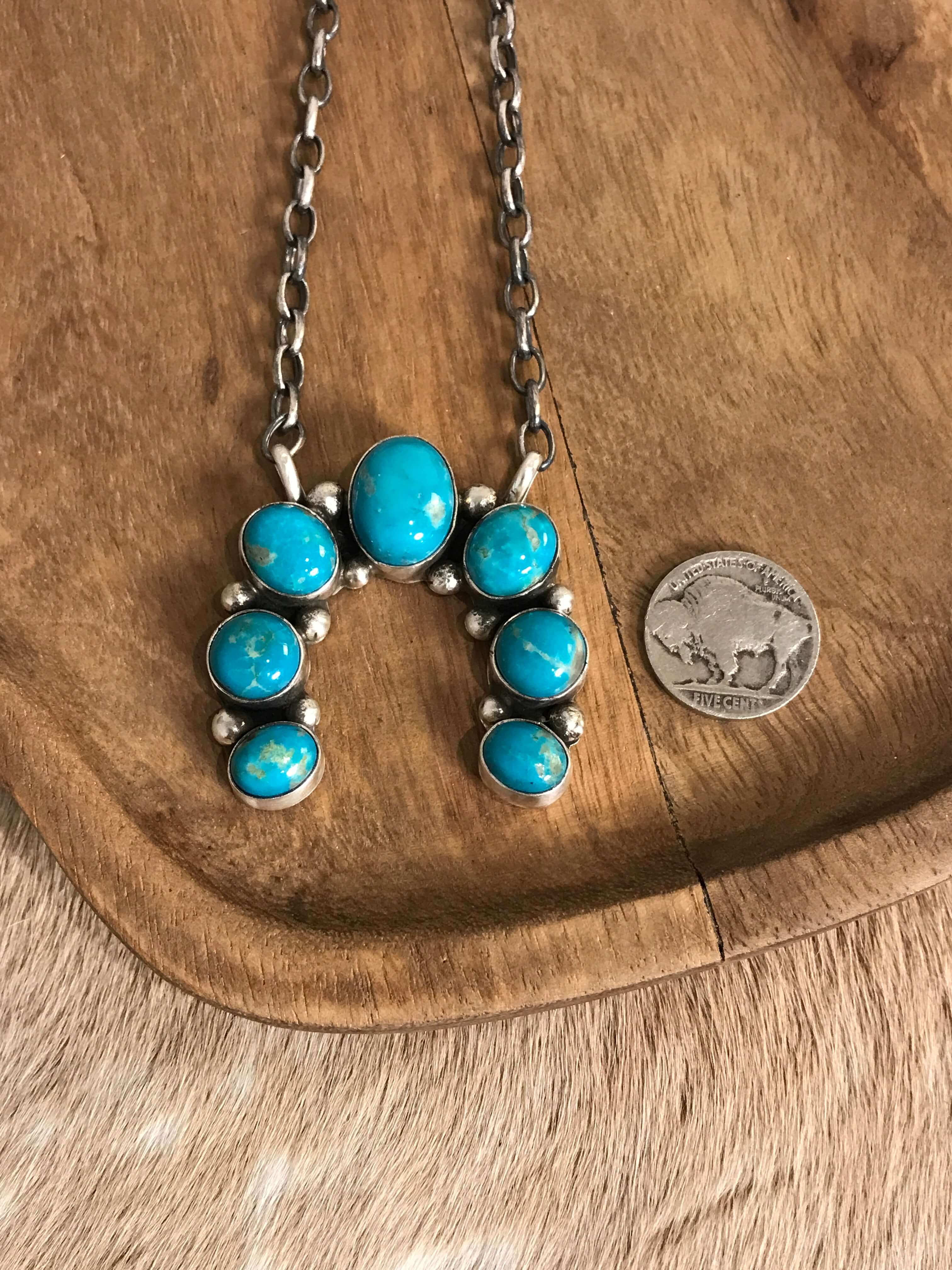 The Naja Necklace, 42-Necklaces-Calli Co., Turquoise and Silver Jewelry, Native American Handmade, Zuni Tribe, Navajo Tribe, Brock Texas