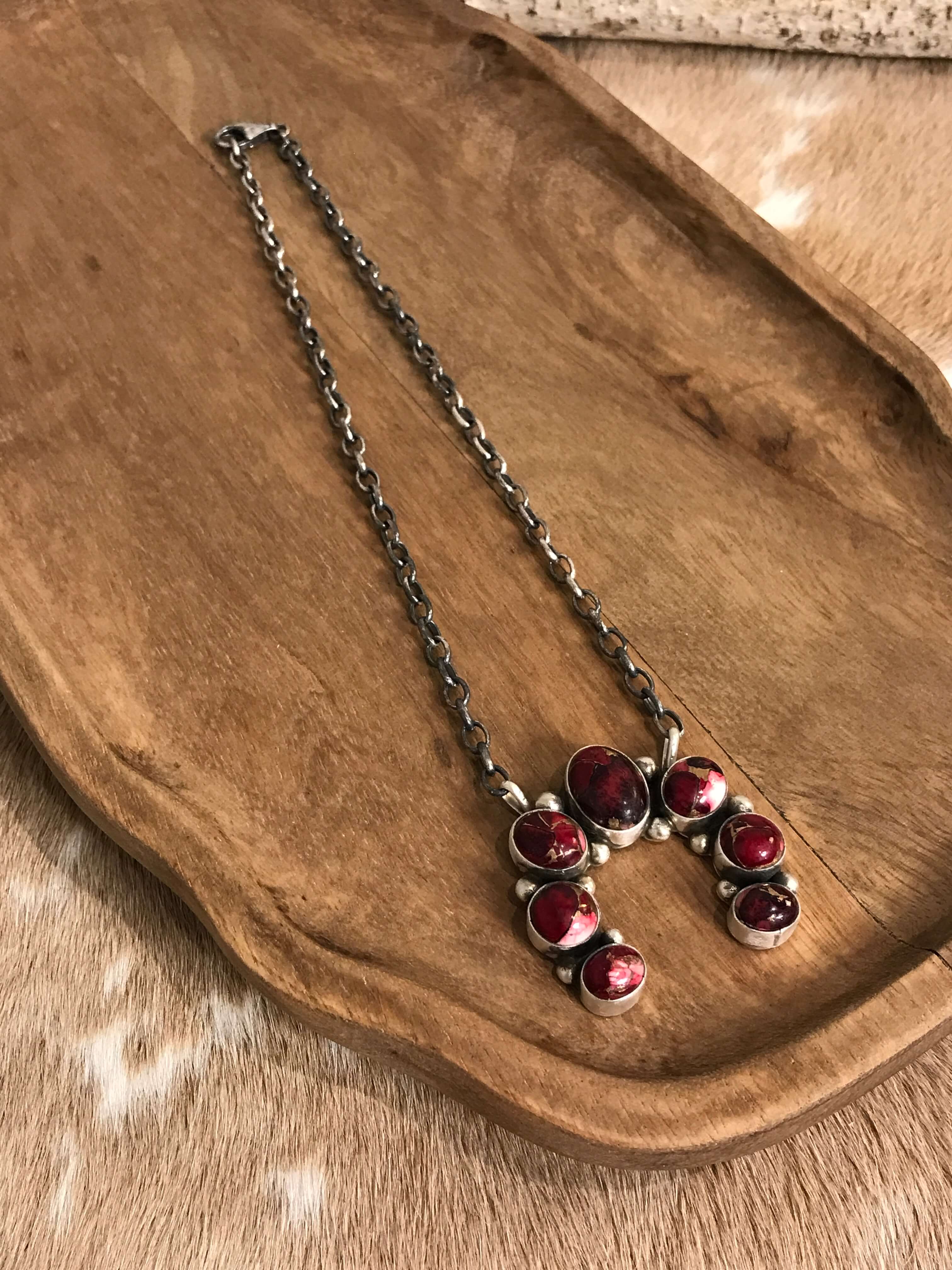 The Naja Necklace, 43-Necklaces-Calli Co., Turquoise and Silver Jewelry, Native American Handmade, Zuni Tribe, Navajo Tribe, Brock Texas
