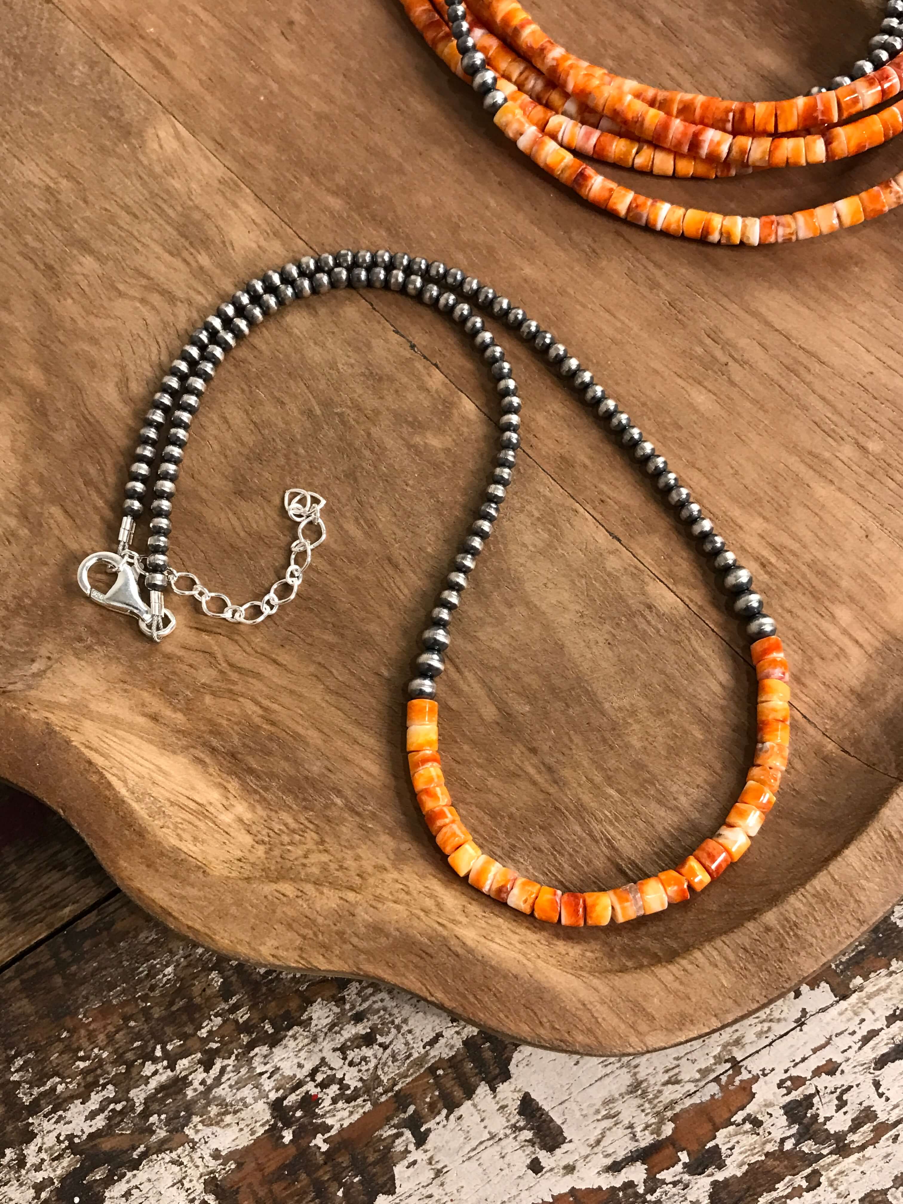 The Lolita Necklace-Necklaces-Calli Co., Turquoise and Silver Jewelry, Native American Handmade, Zuni Tribe, Navajo Tribe, Brock Texas