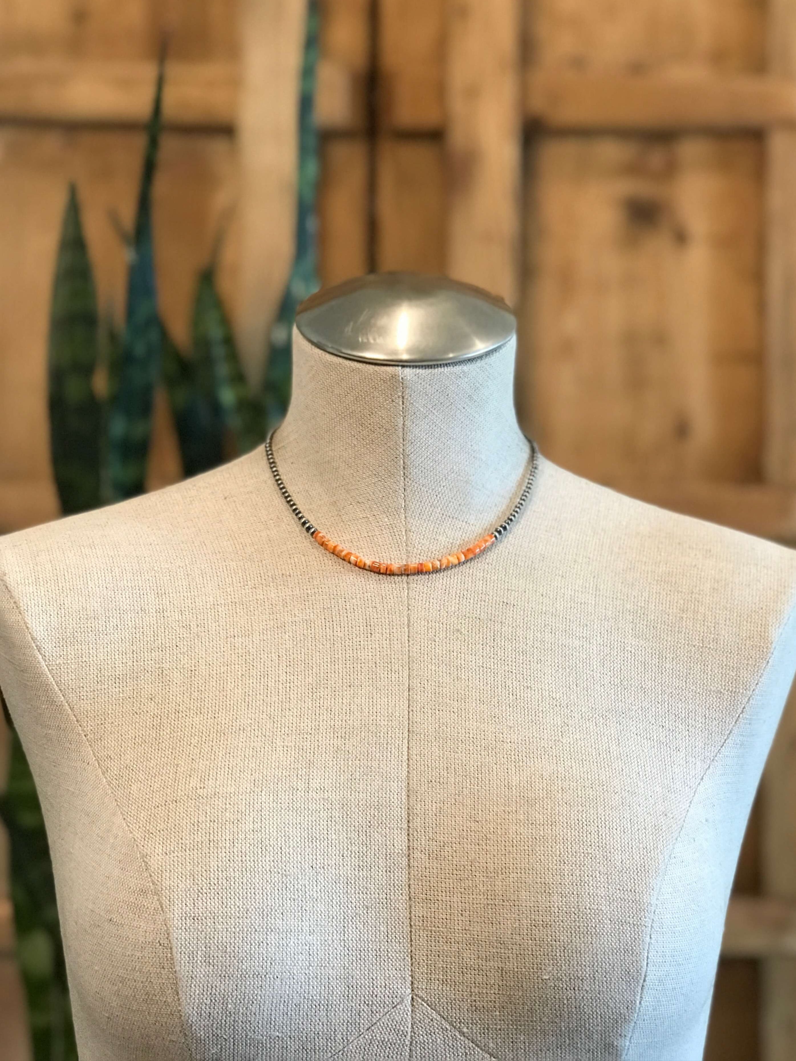 The Lolita Necklace-Necklaces-Calli Co., Turquoise and Silver Jewelry, Native American Handmade, Zuni Tribe, Navajo Tribe, Brock Texas