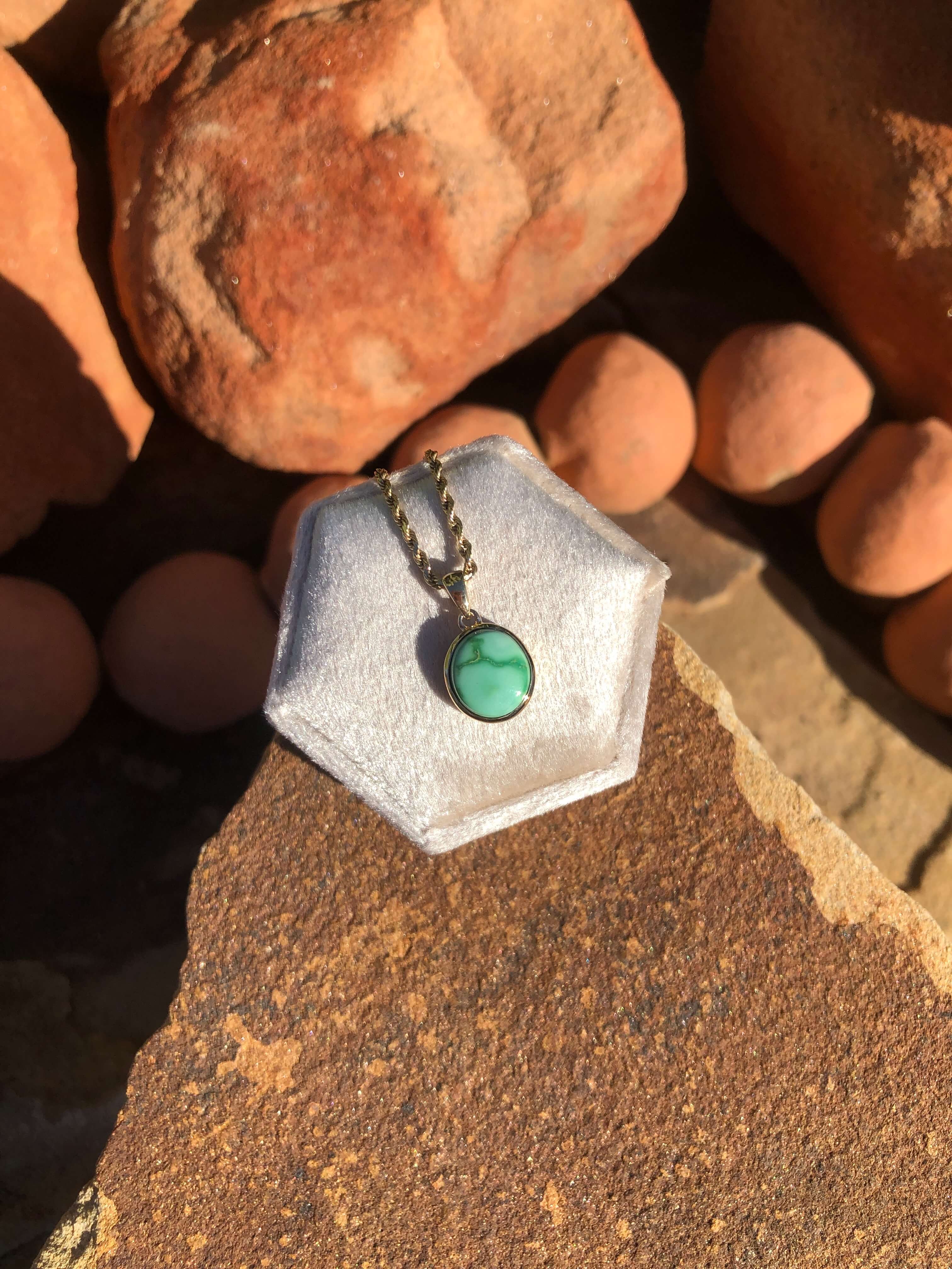 The Nordic 14k and Turquoise Pendant, 4-Pendants-Calli Co., Turquoise and Silver Jewelry, Native American Handmade, Zuni Tribe, Navajo Tribe, Brock Texas