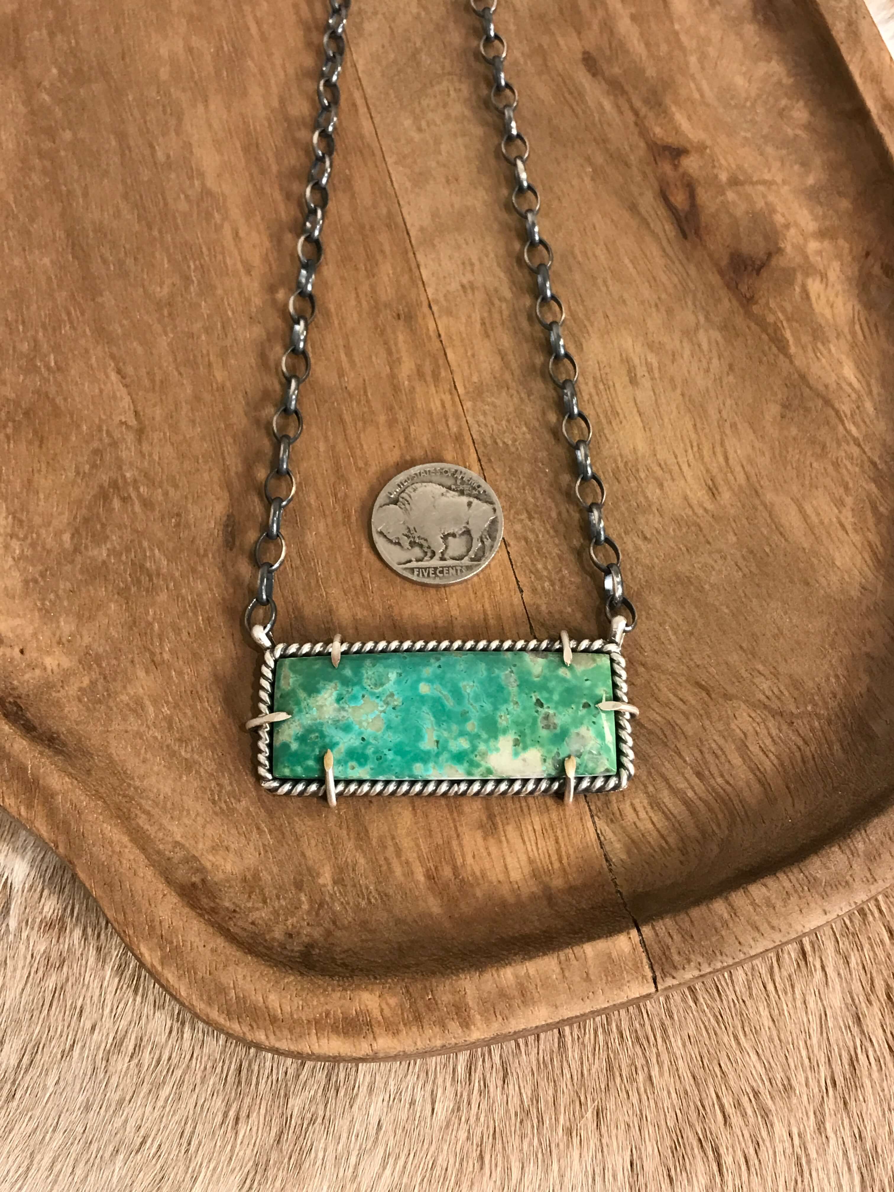 The Bromley Necklace, 5-Necklaces-Calli Co., Turquoise and Silver Jewelry, Native American Handmade, Zuni Tribe, Navajo Tribe, Brock Texas