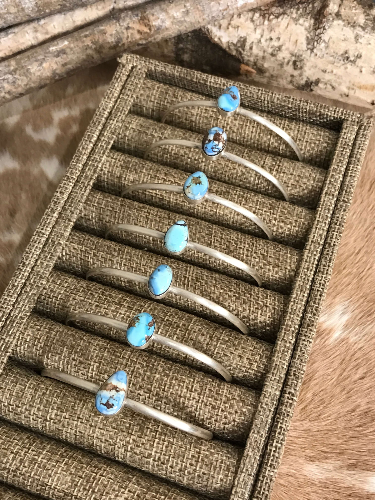 The Banner Cuffs-Bracelets & Cuffs-Calli Co., Turquoise and Silver Jewelry, Native American Handmade, Zuni Tribe, Navajo Tribe, Brock Texas