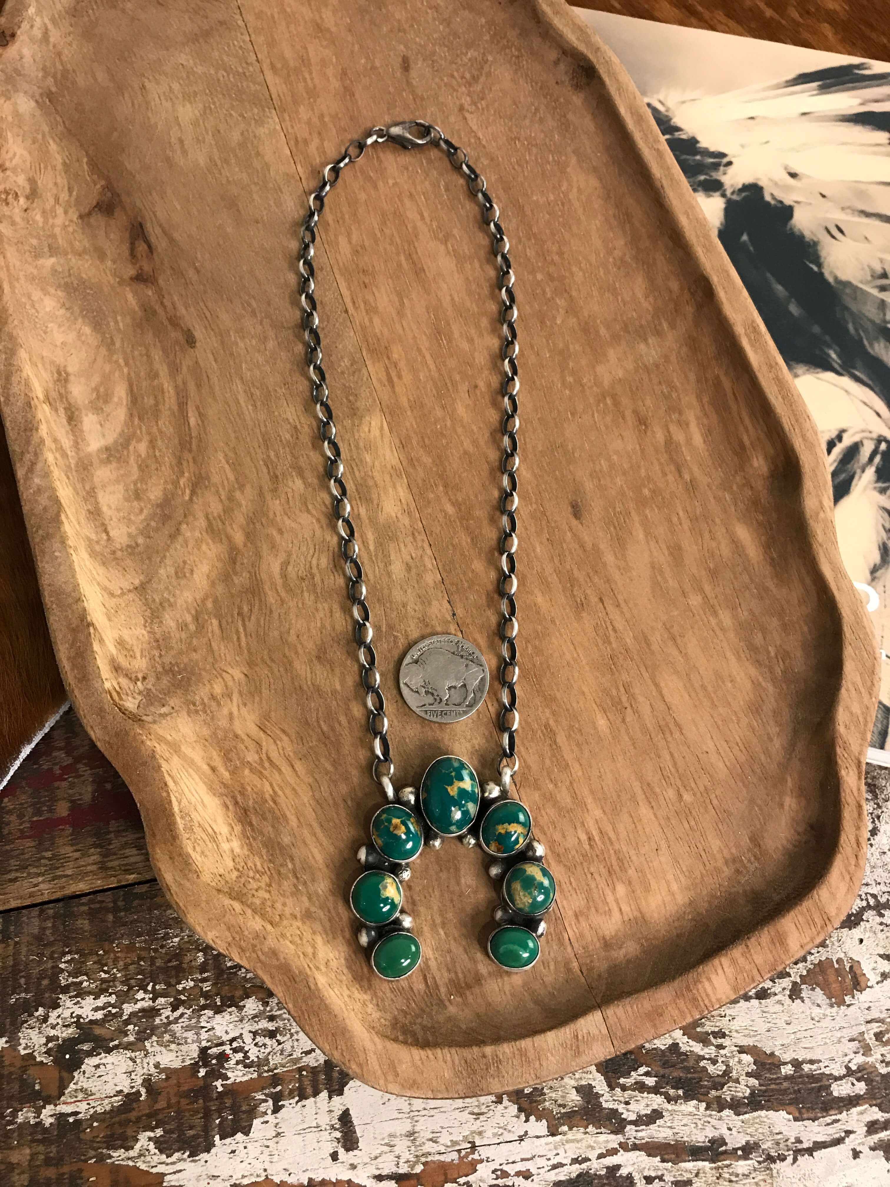 The Naja Necklace, 14-Necklaces-Calli Co., Turquoise and Silver Jewelry, Native American Handmade, Zuni Tribe, Navajo Tribe, Brock Texas